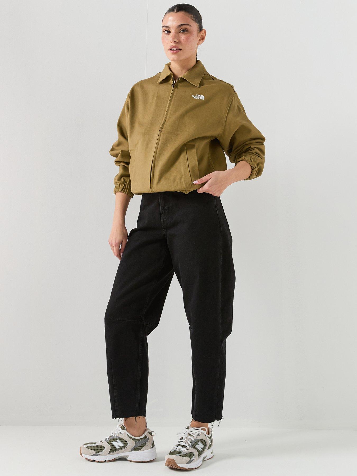  image of the-north-face-womens-twill-collared-jacket-brown