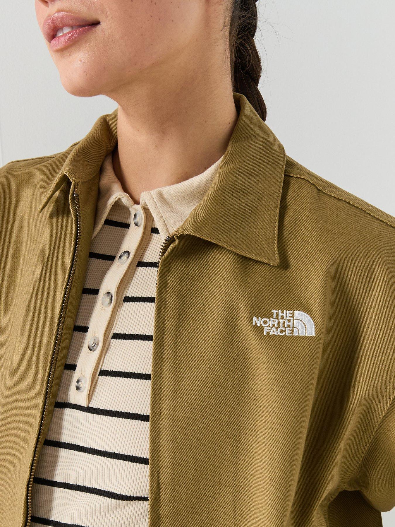  image of the-north-face-womens-twill-collared-jacket-brown