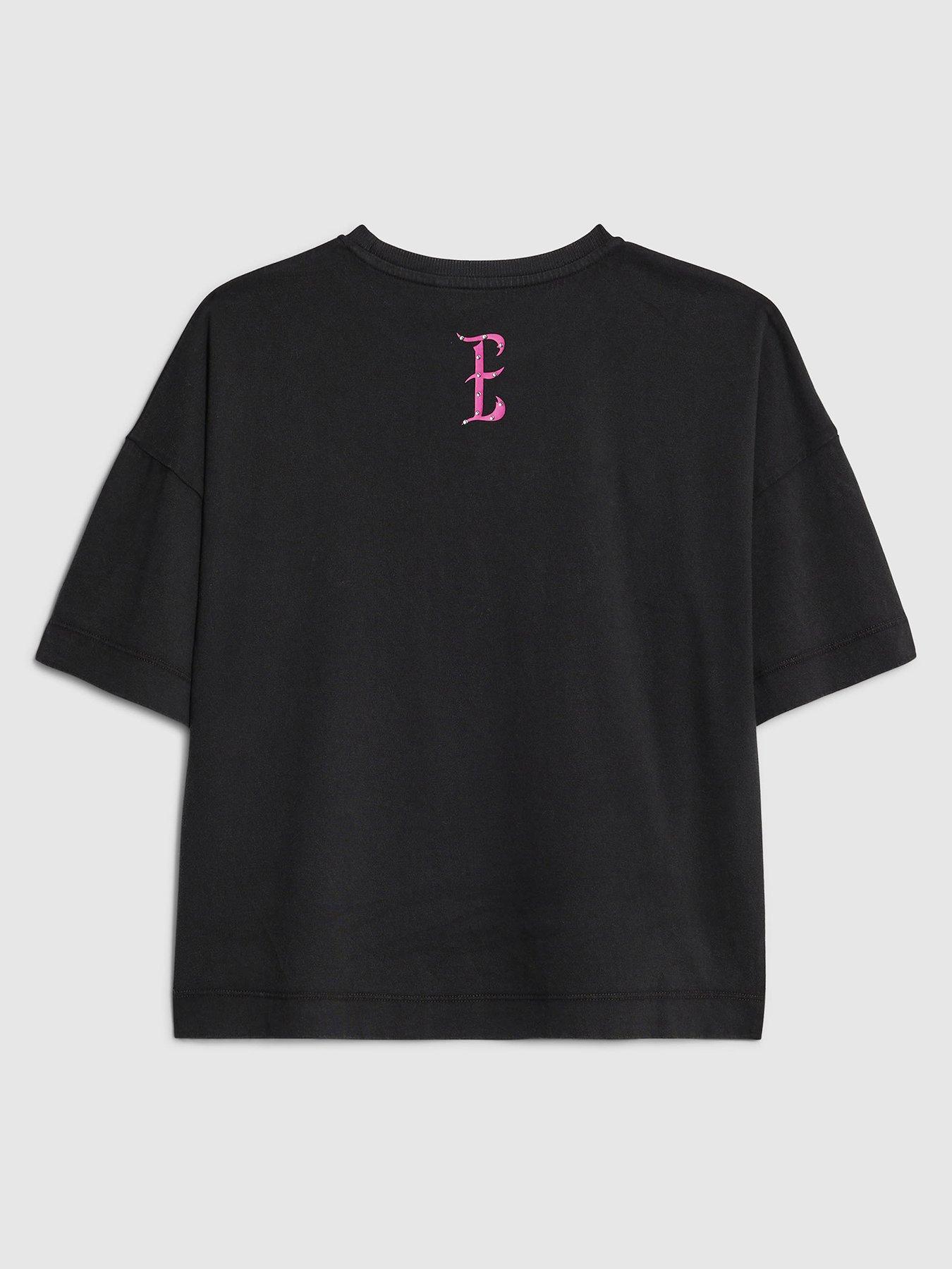  image of river-island-older-girls-wicked-elphaba-t-shirt-grey