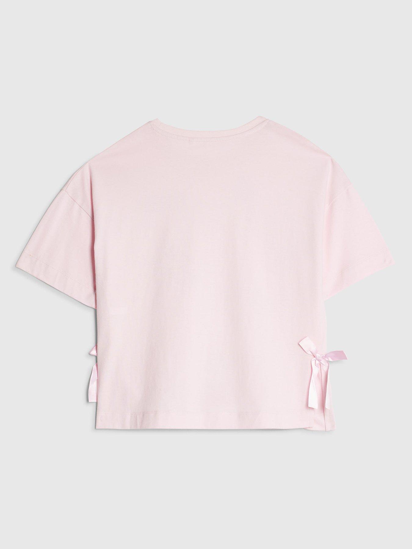  image of river-island-older-girls-wicked-glinda-icon-t-shirt-pink