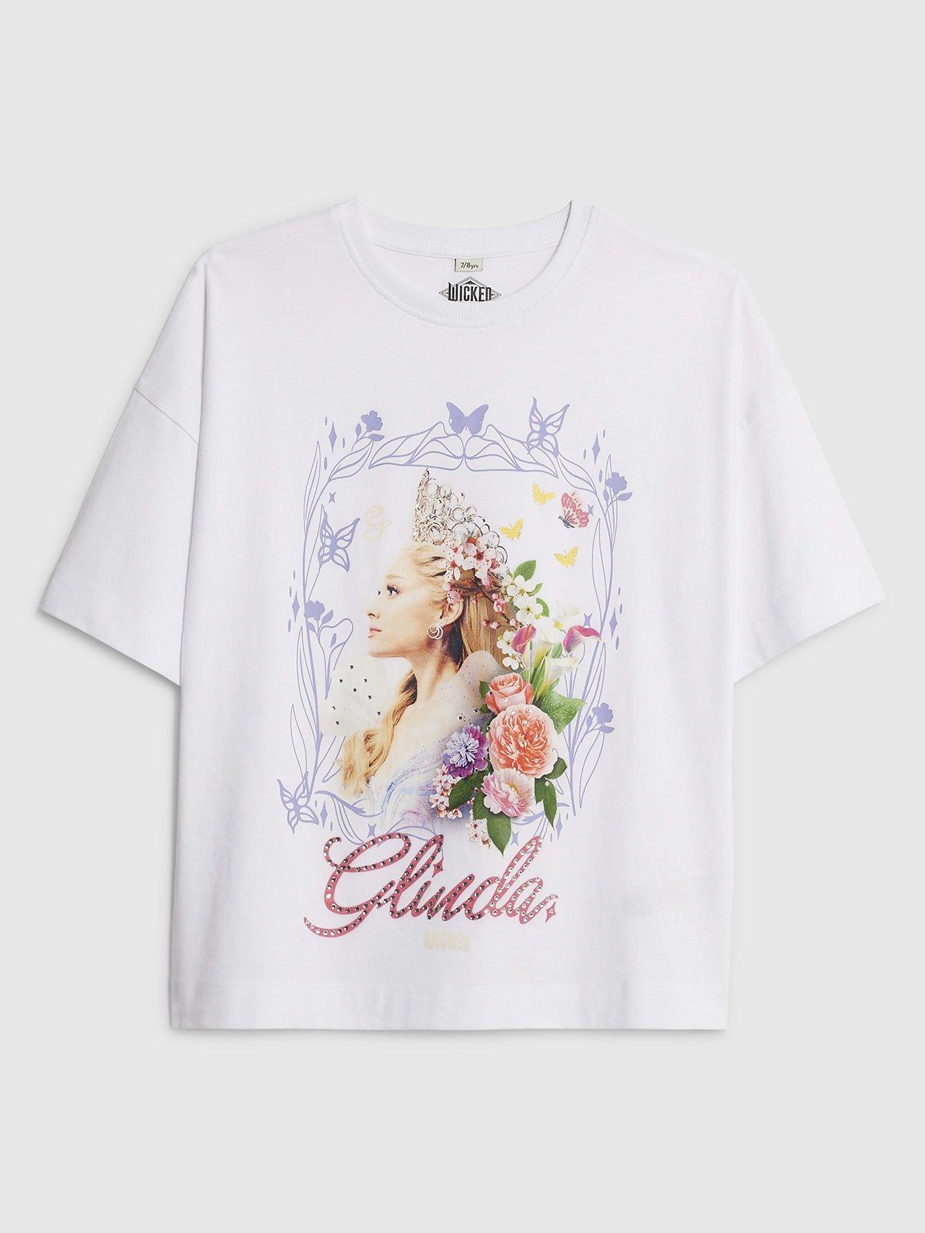  image of river-island-older-girls-wicked-glinda-t-shirt-white