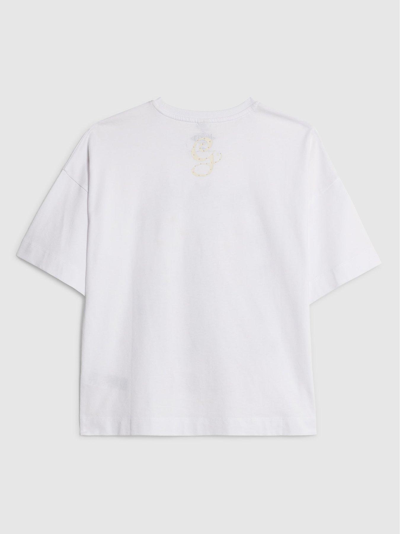  image of river-island-older-girls-wicked-glinda-t-shirt-white