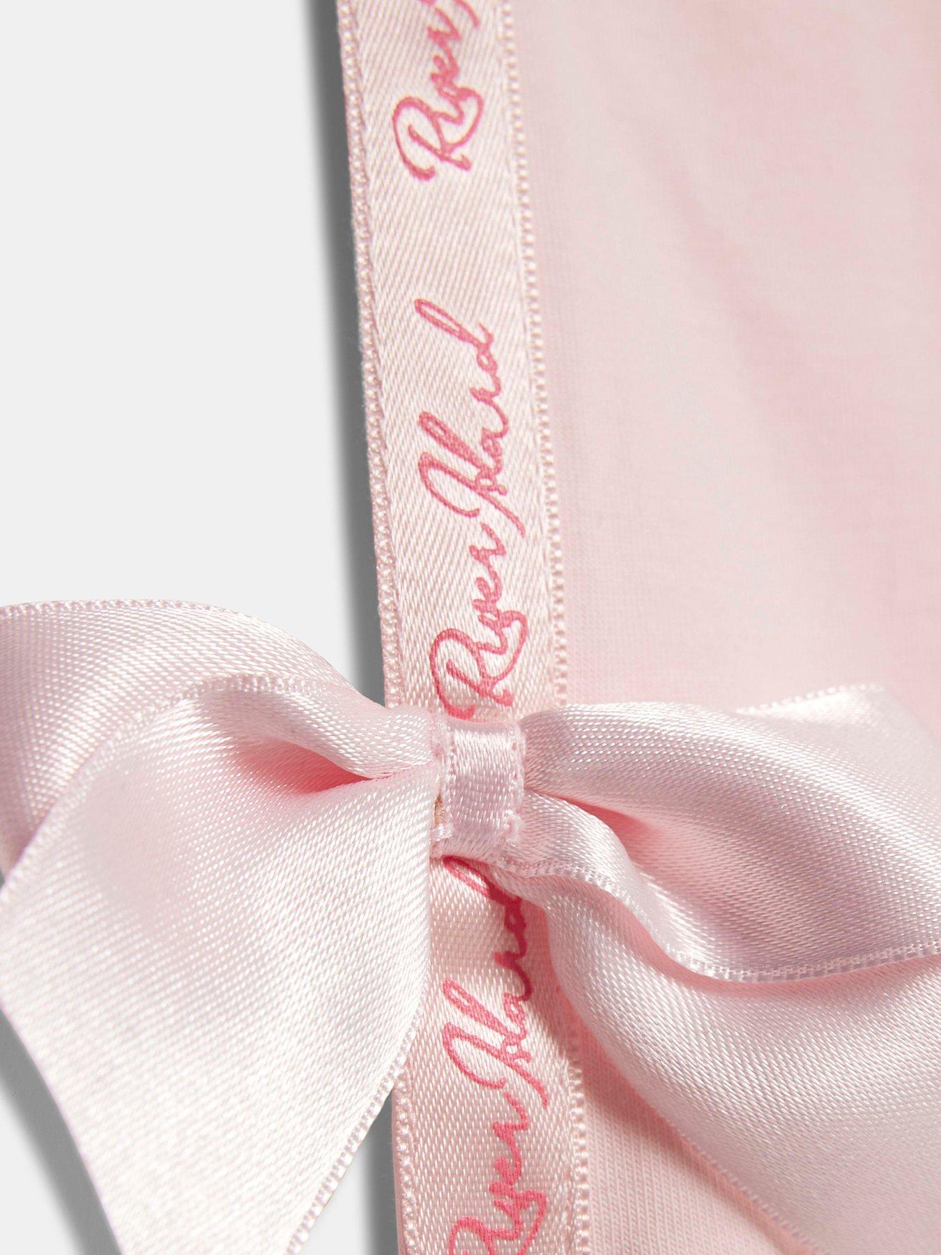  image of river-island-mini-mini-girls-river-island-bow-t-shirt-set-pink