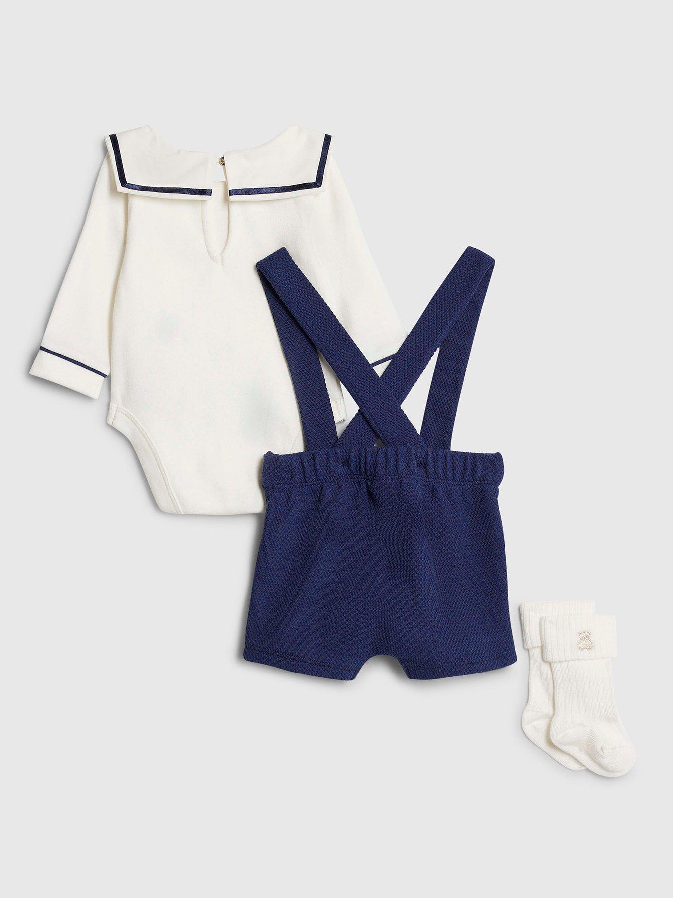 back image of river-island-baby-boys-sailor-collar-short-set-navy
