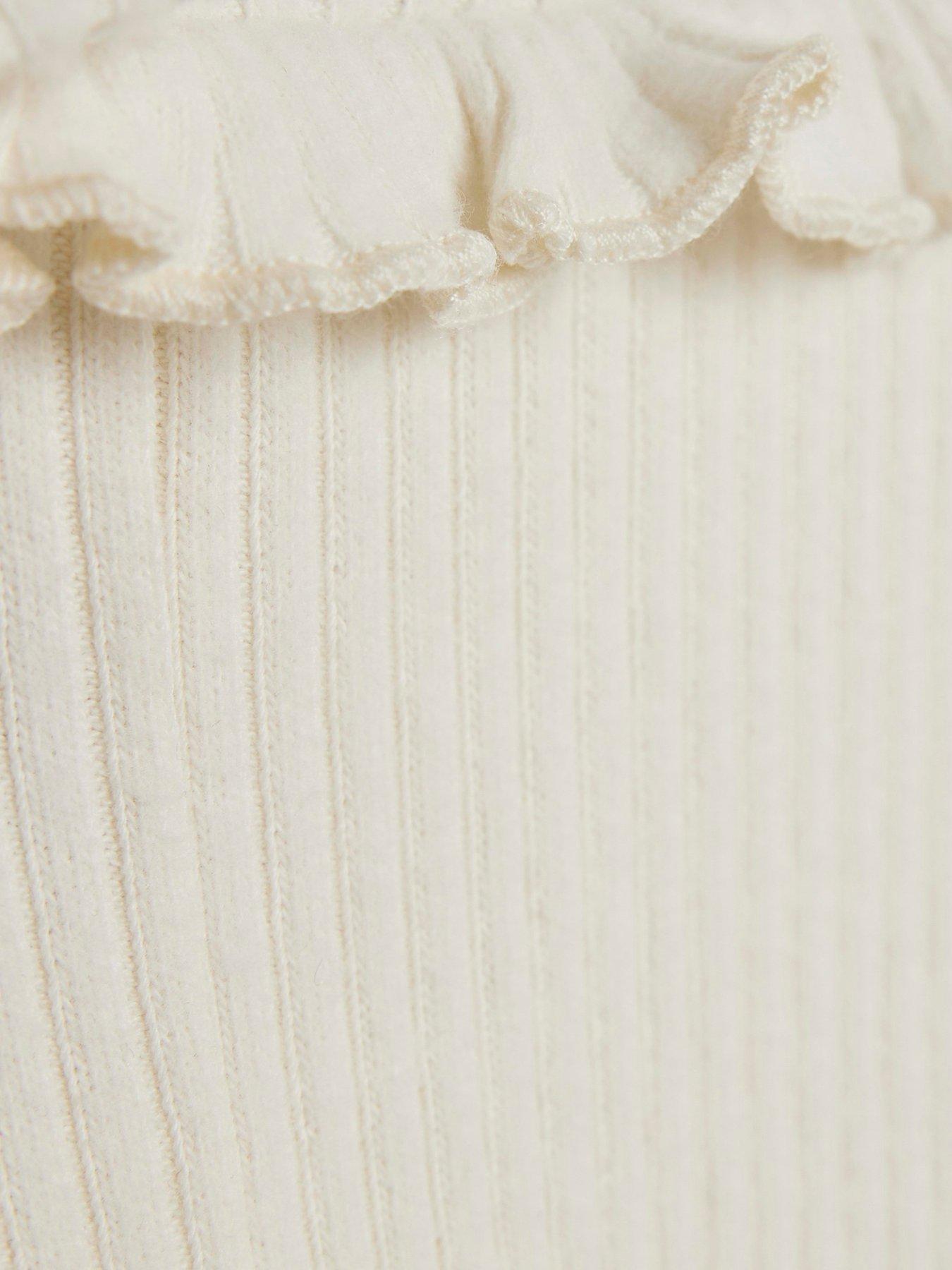  image of river-island-baby-girls-bow-bodysuit-set-cream