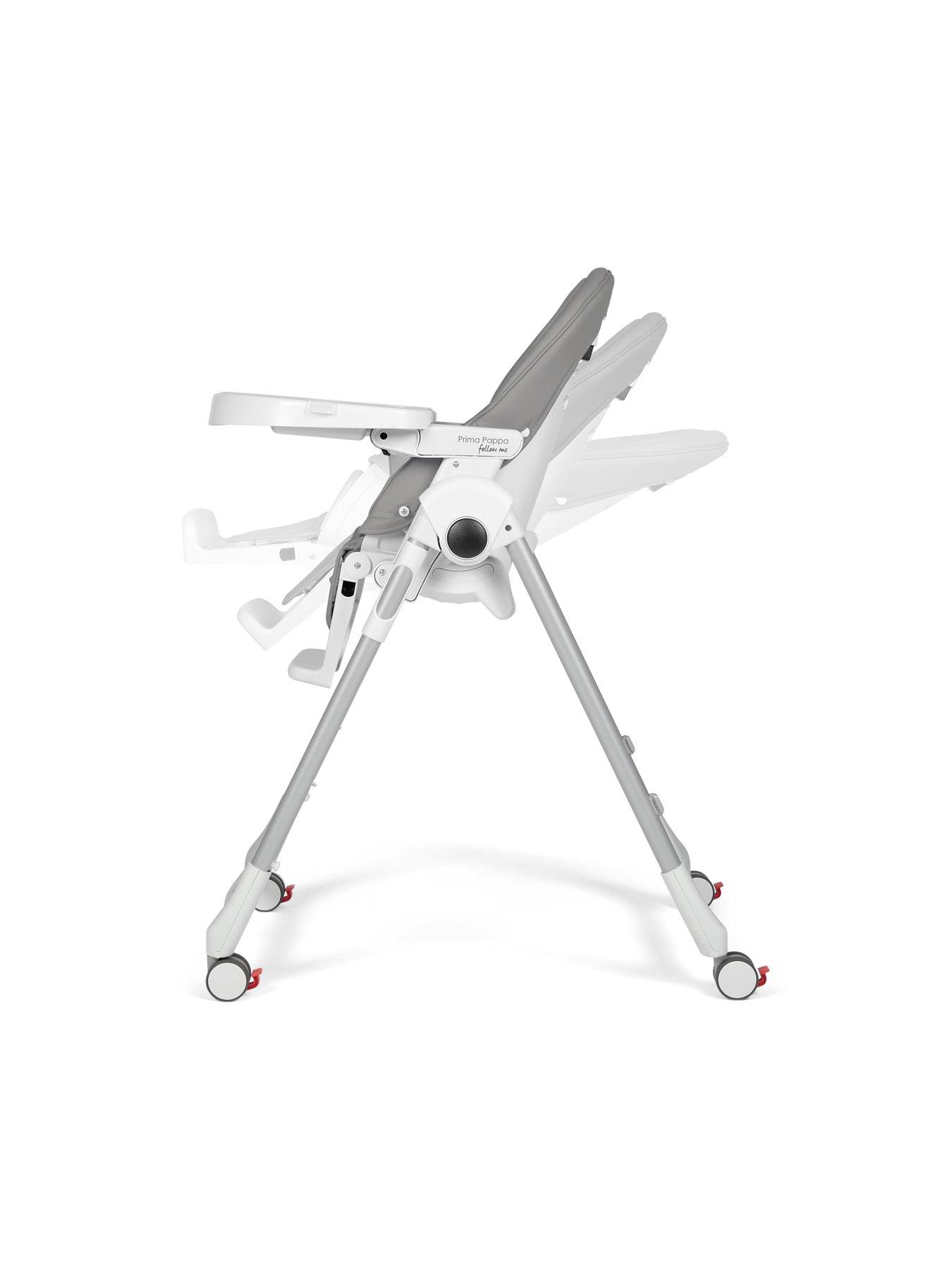 Image 3 of 5 of Peg Perego Prima Pappa Follow Me Highchair - Ice