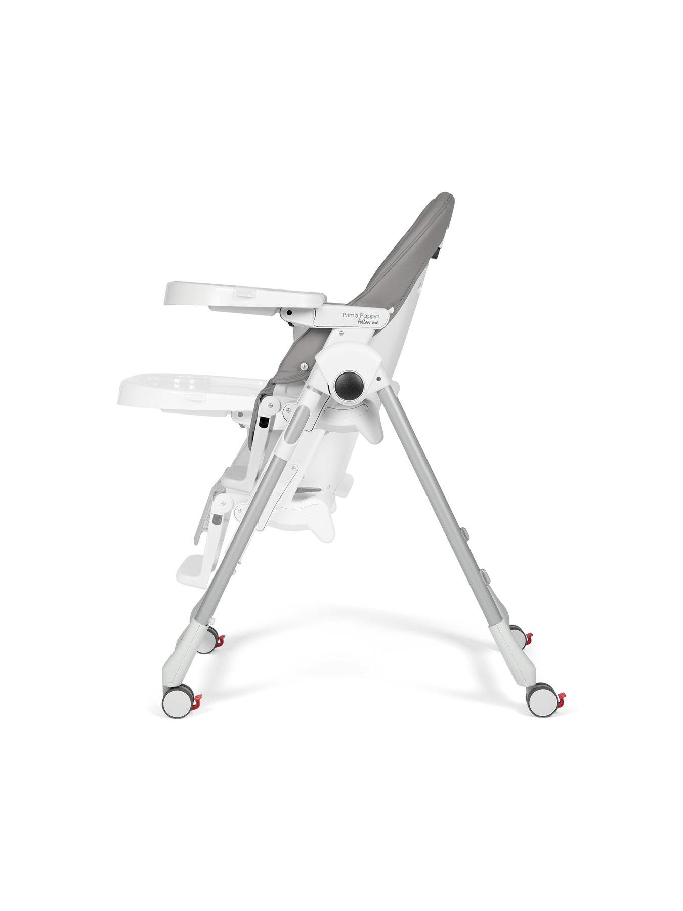 Image 4 of 5 of Peg Perego Prima Pappa Follow Me Highchair - Ice