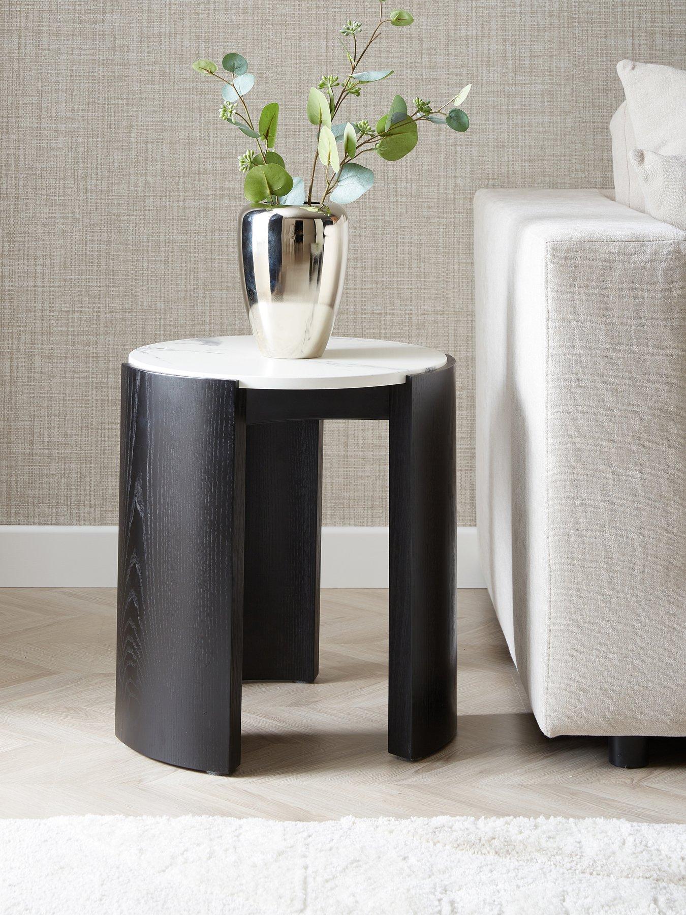 Image 1 of 7 of The Very Collection Verity Side Table - Black/White -&nbsp;FSC&reg; Certified