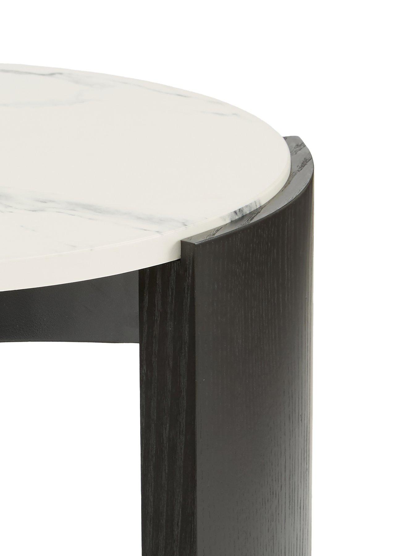 Image 4 of 7 of The Very Collection Verity Side Table - Black/White -&nbsp;FSC&reg; Certified