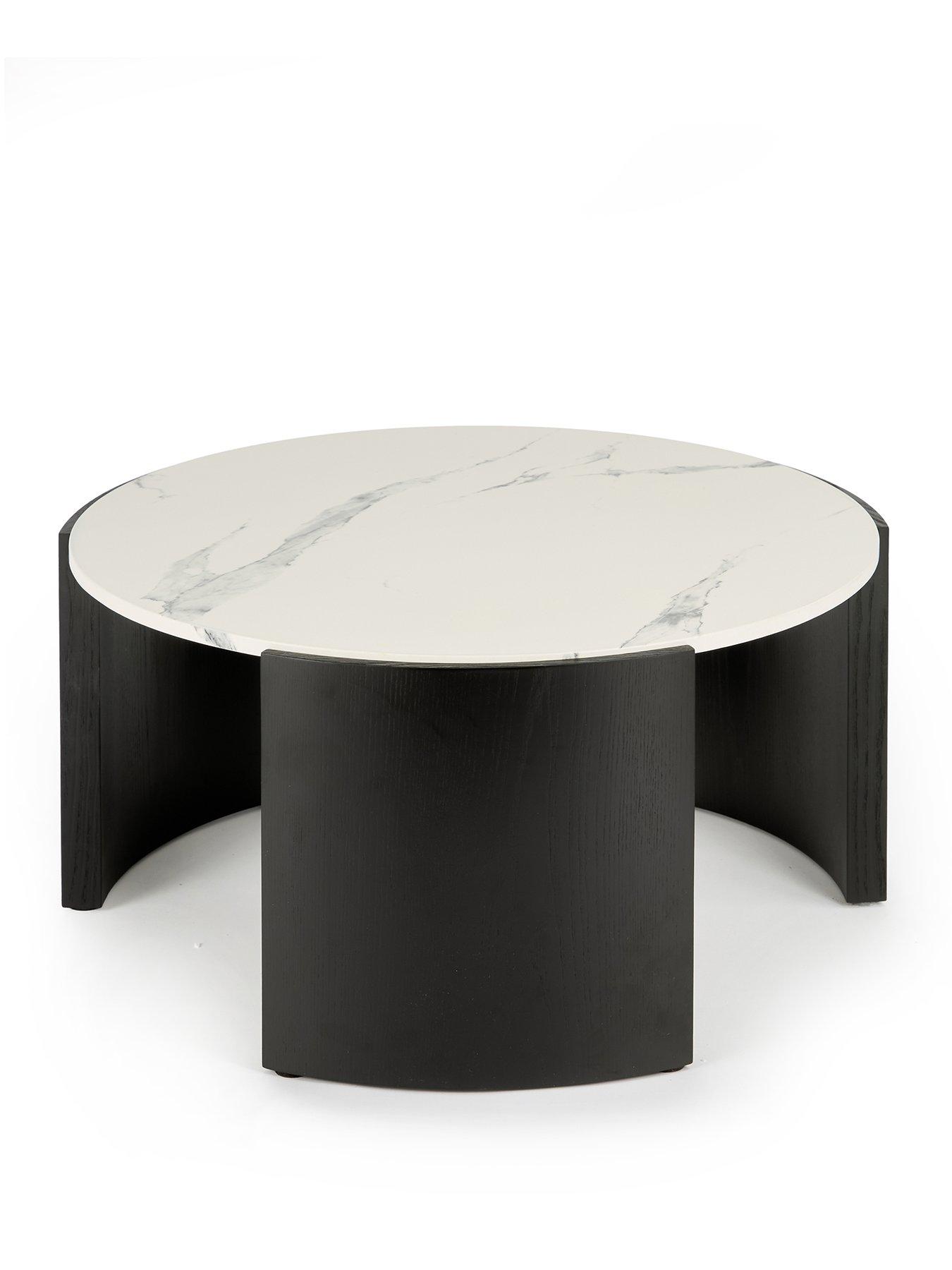 Image 2 of 7 of The Very Collection Verity Coffee Table - Black/White - FSC&reg; Certified