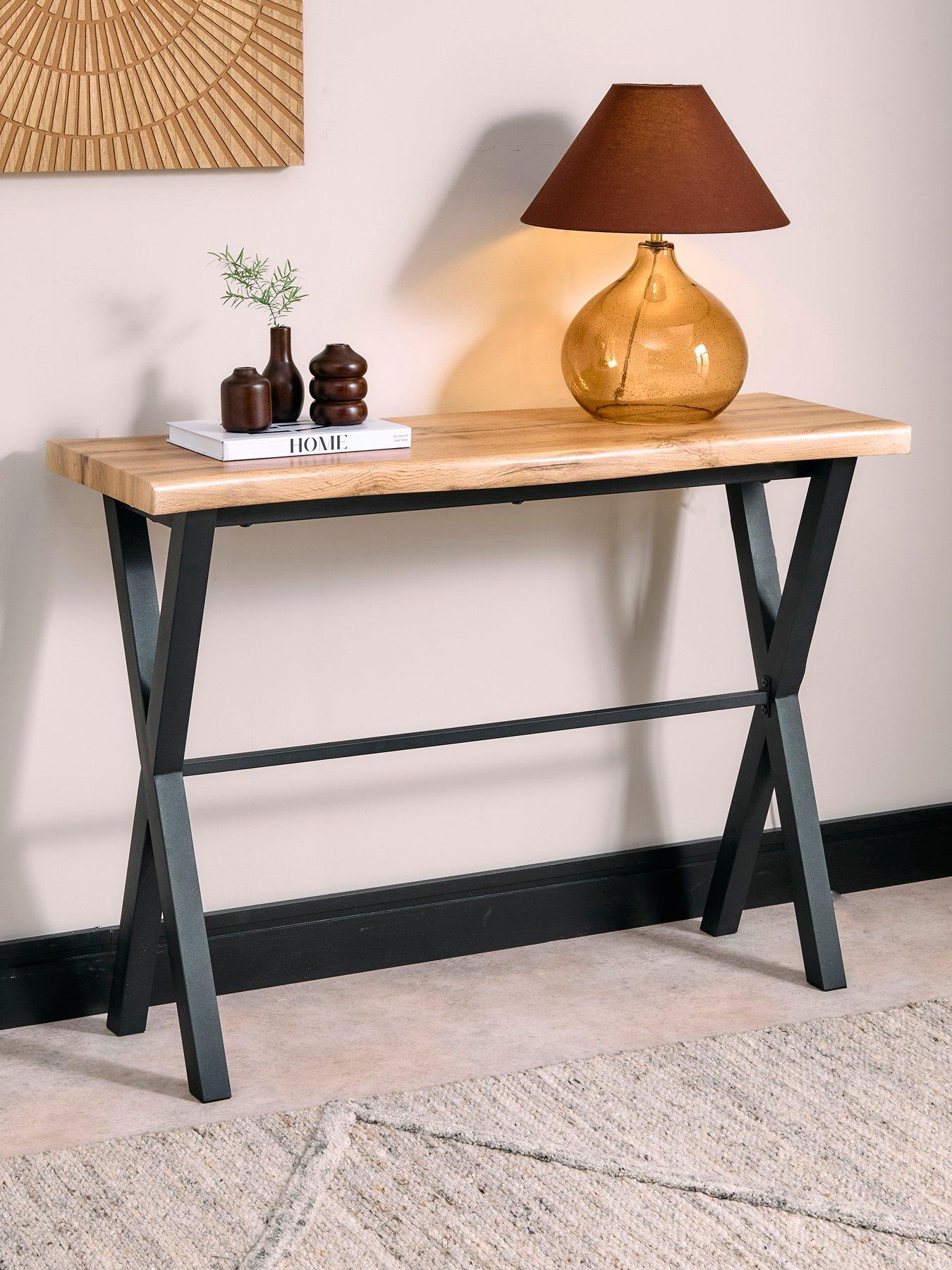 The Very Collection Mathers Console Table - Oak/Black - FSC® Certified