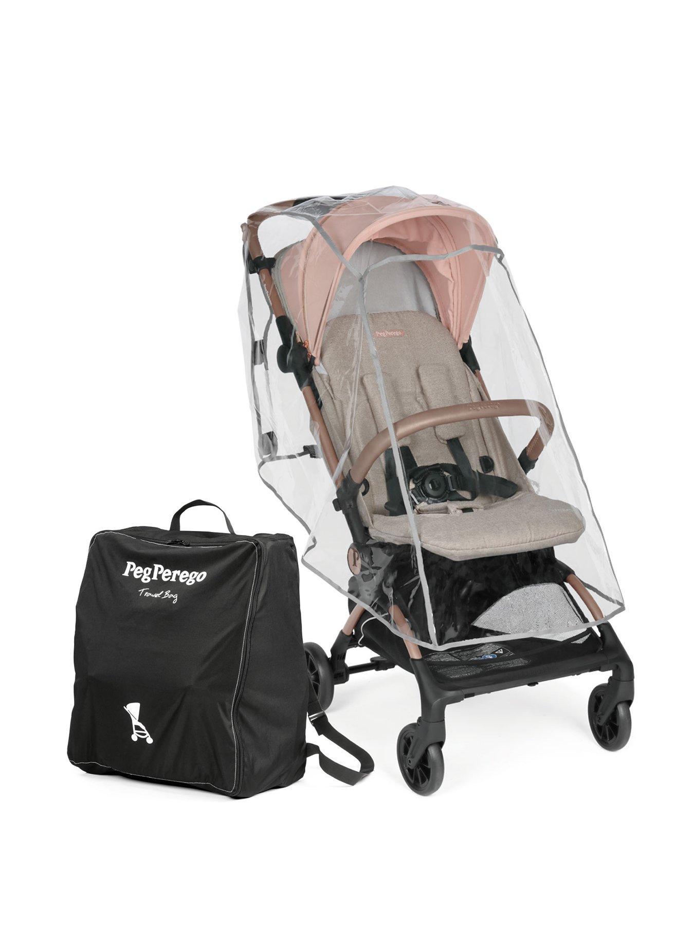 Peg Perego Volo Stroller with Raincover  &  Travel Bag - Mon Amour