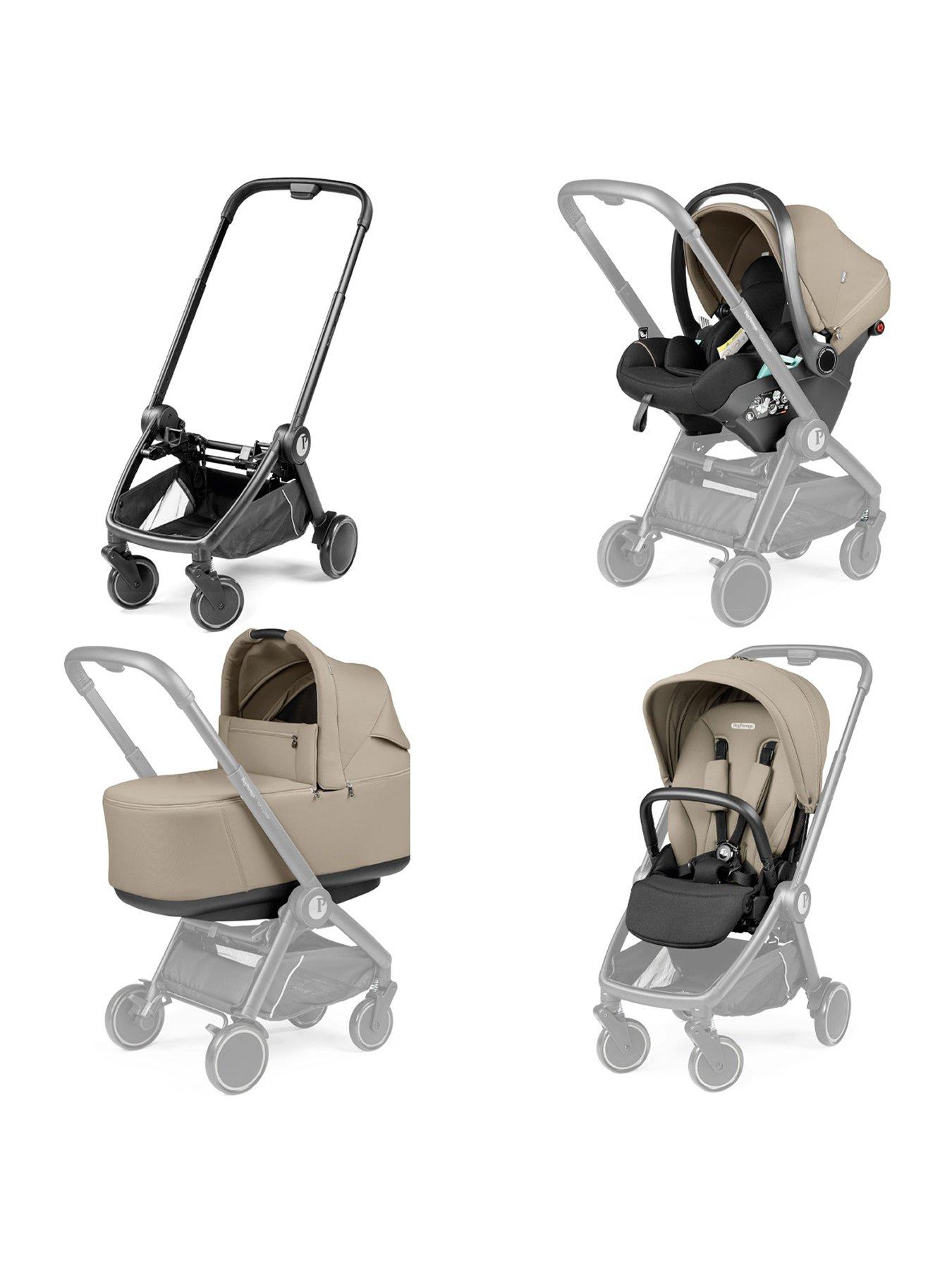 front image of peg-perego-city-loop-prestige-travel-system-vanilla-blend