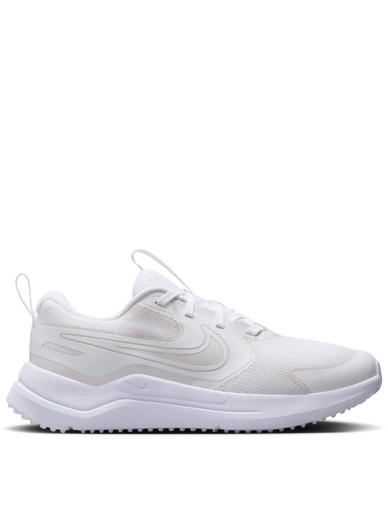 Nike Big Kids Cosmic Runner Road Running Trainers - White