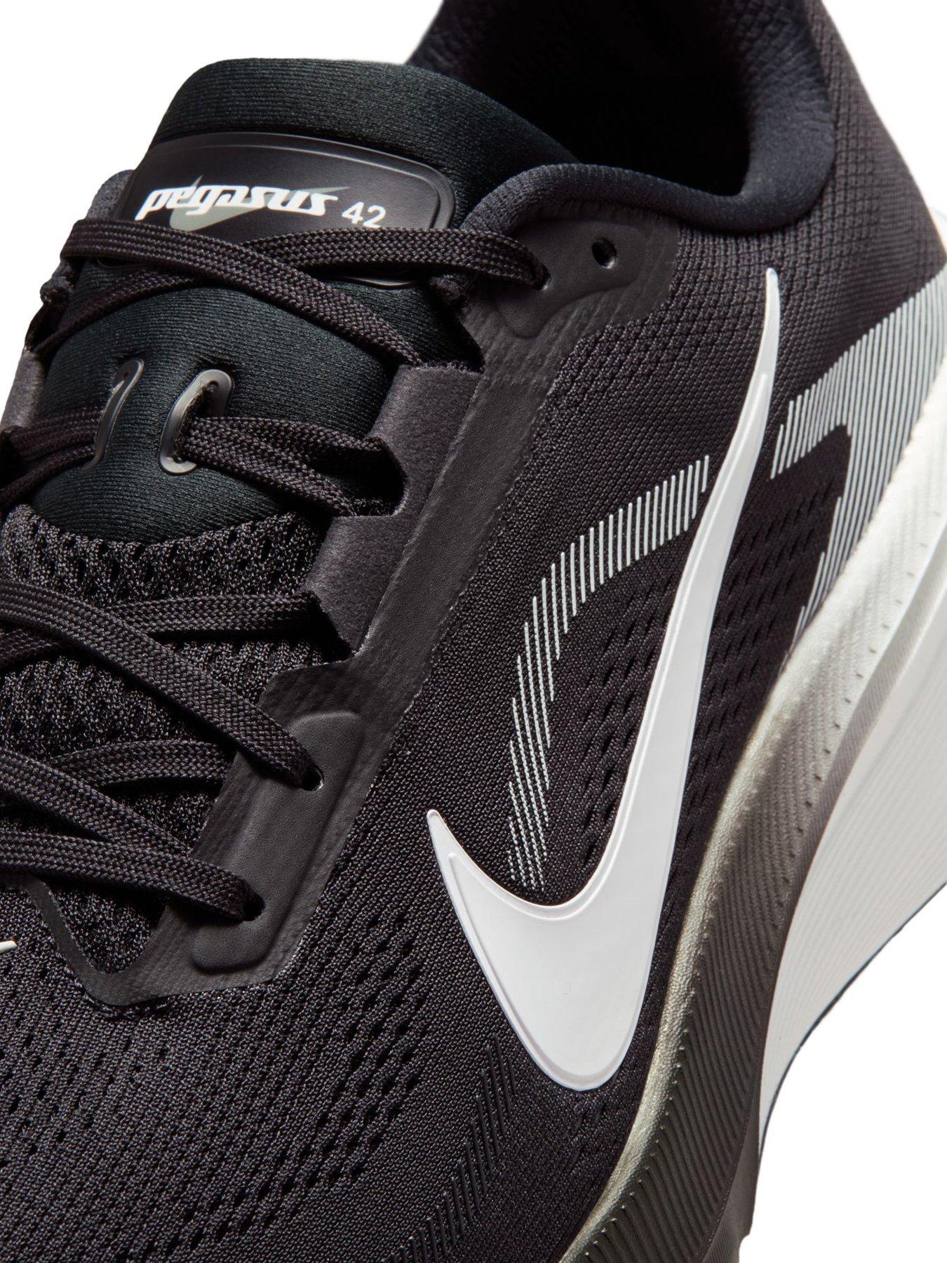 Image 6 of 7 of Nike Mens Pegasus 42 Running Road Trainers - Black