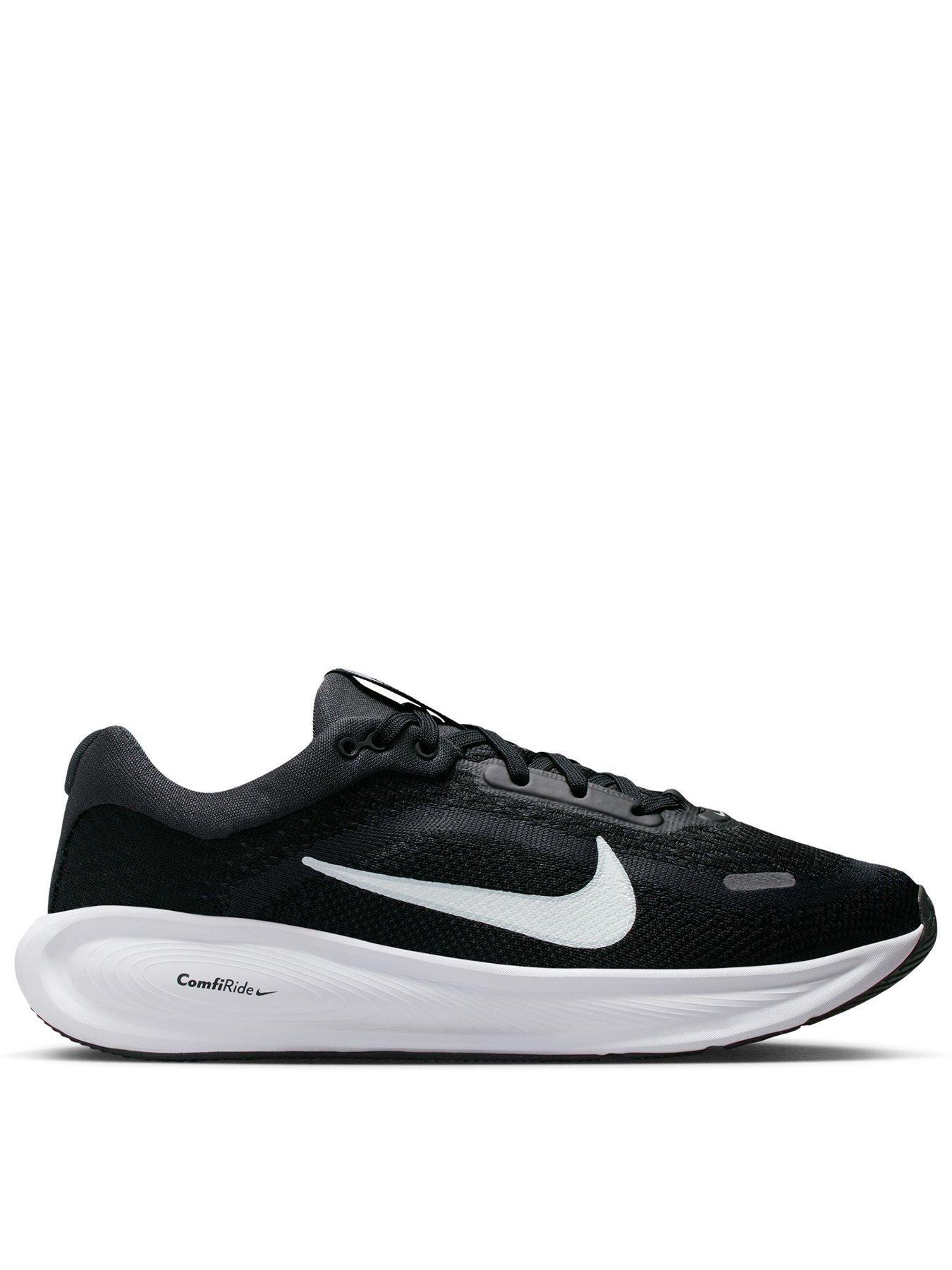 front image of nike-junior-stellar-ride-trainers-black
