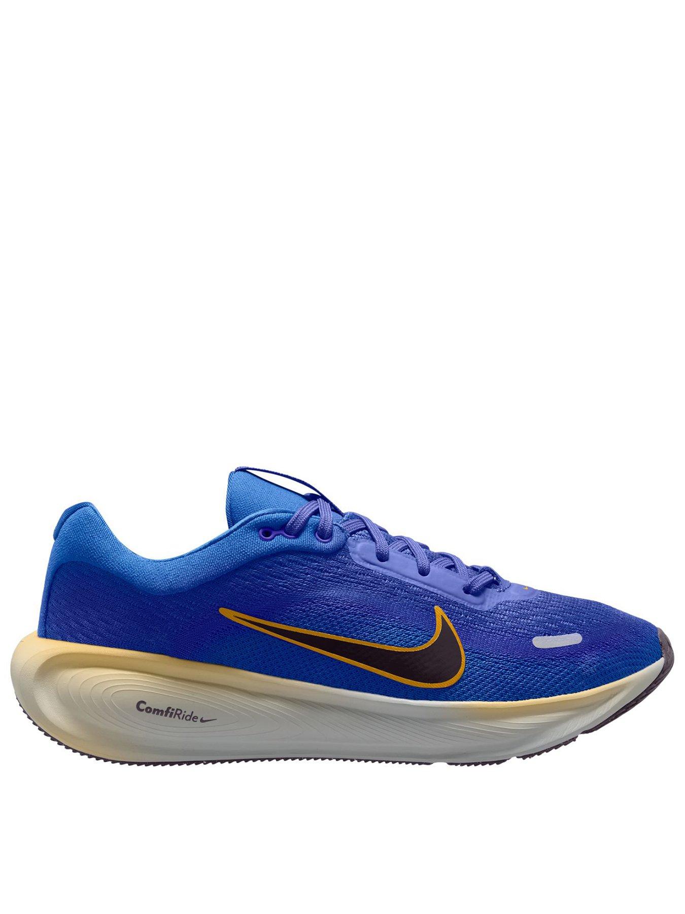 front image of nike-junior-stellar-ride-trainers-blue