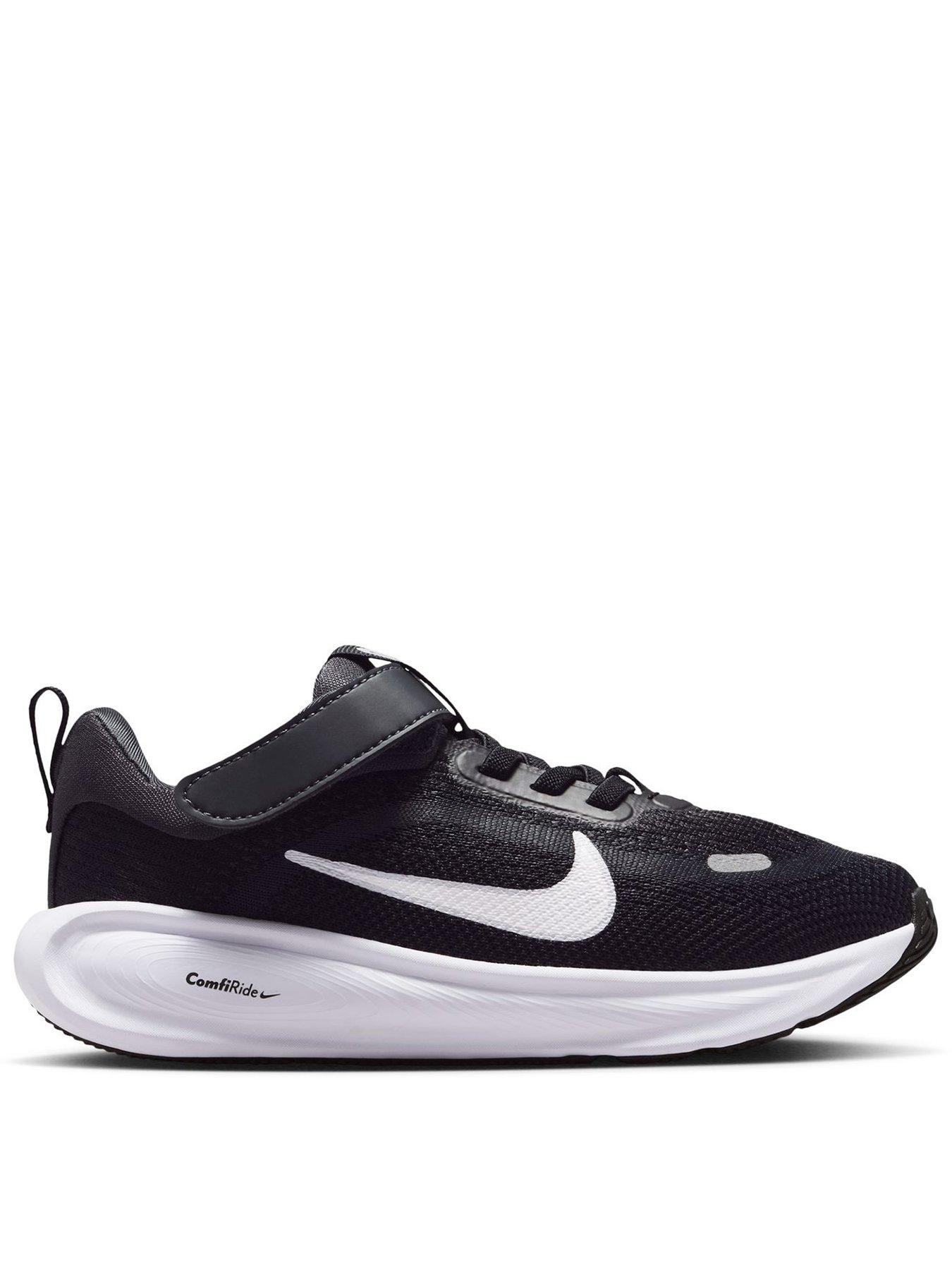 front image of nike-kids-stellar-ride-trainers-black
