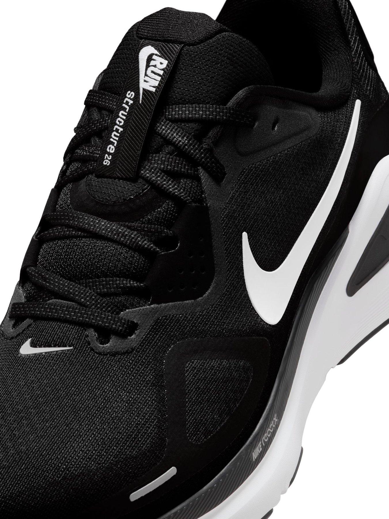  image of nike-mens-running-structure-26-trainers-black