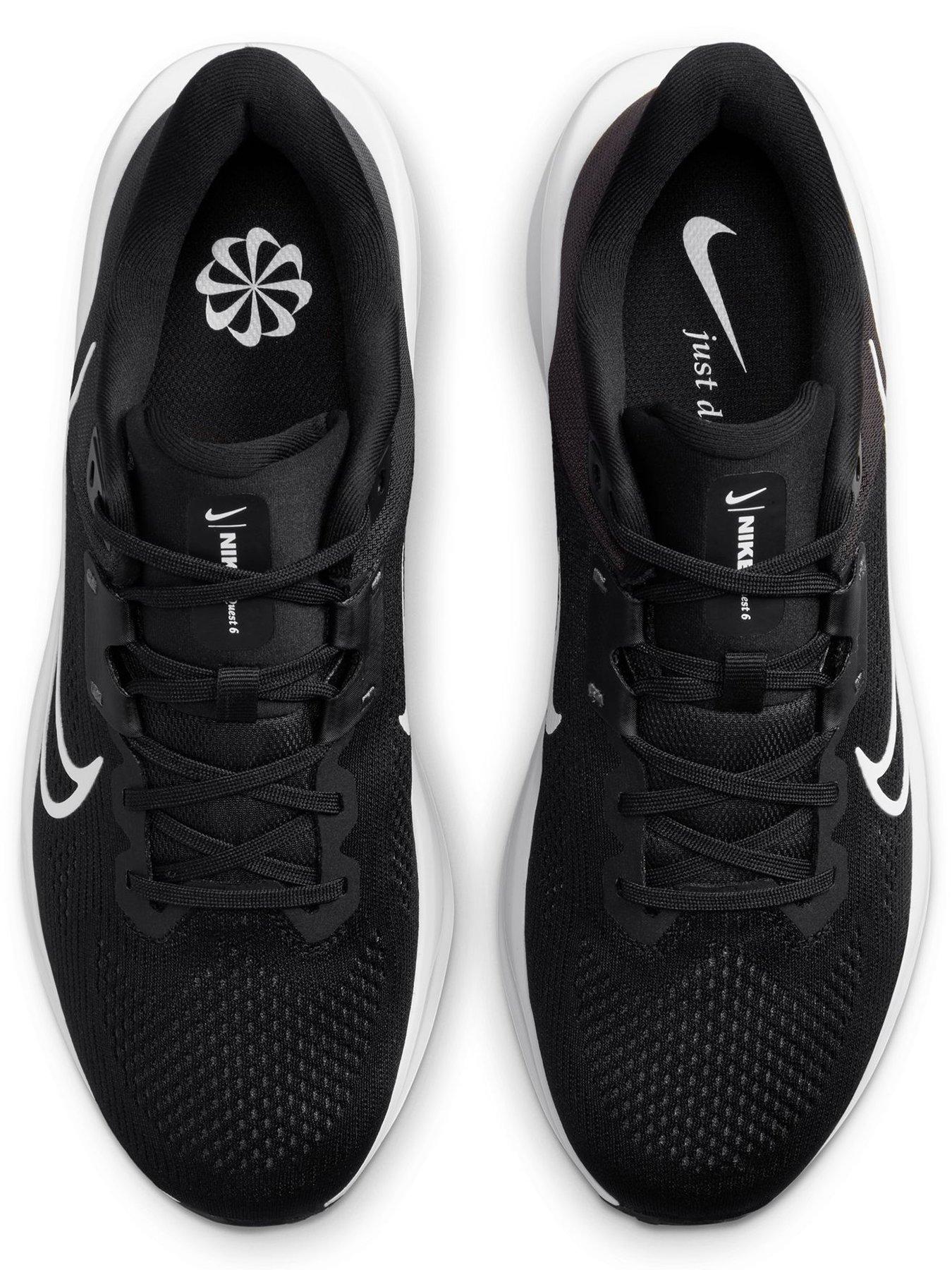  image of nike-mens-running-quest-6-trainers-black