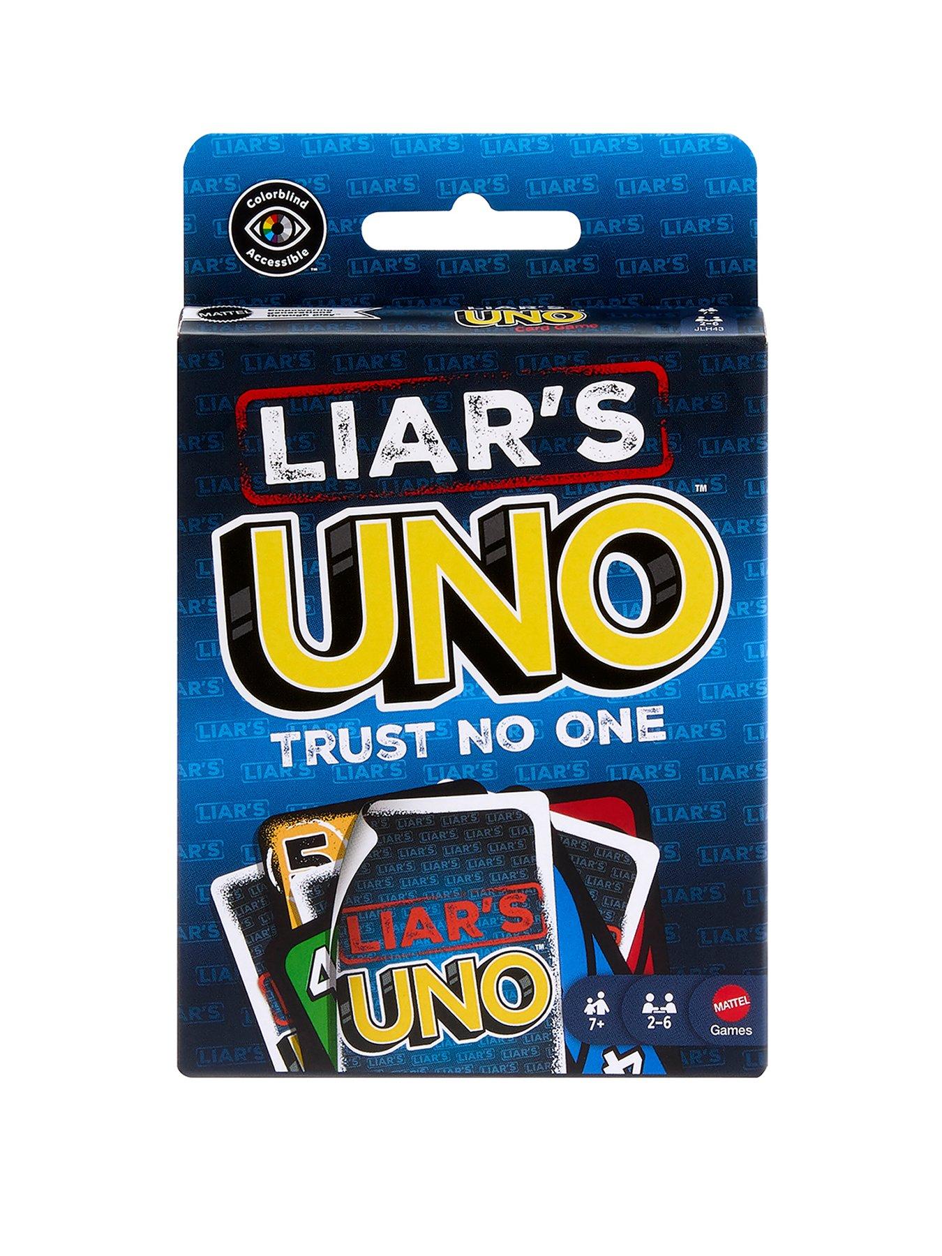 Image 1 of 5 of Liar's UNO Card Game for Adults, Kids, Families, Parties & Game Nights, Trick Play & Bluffing