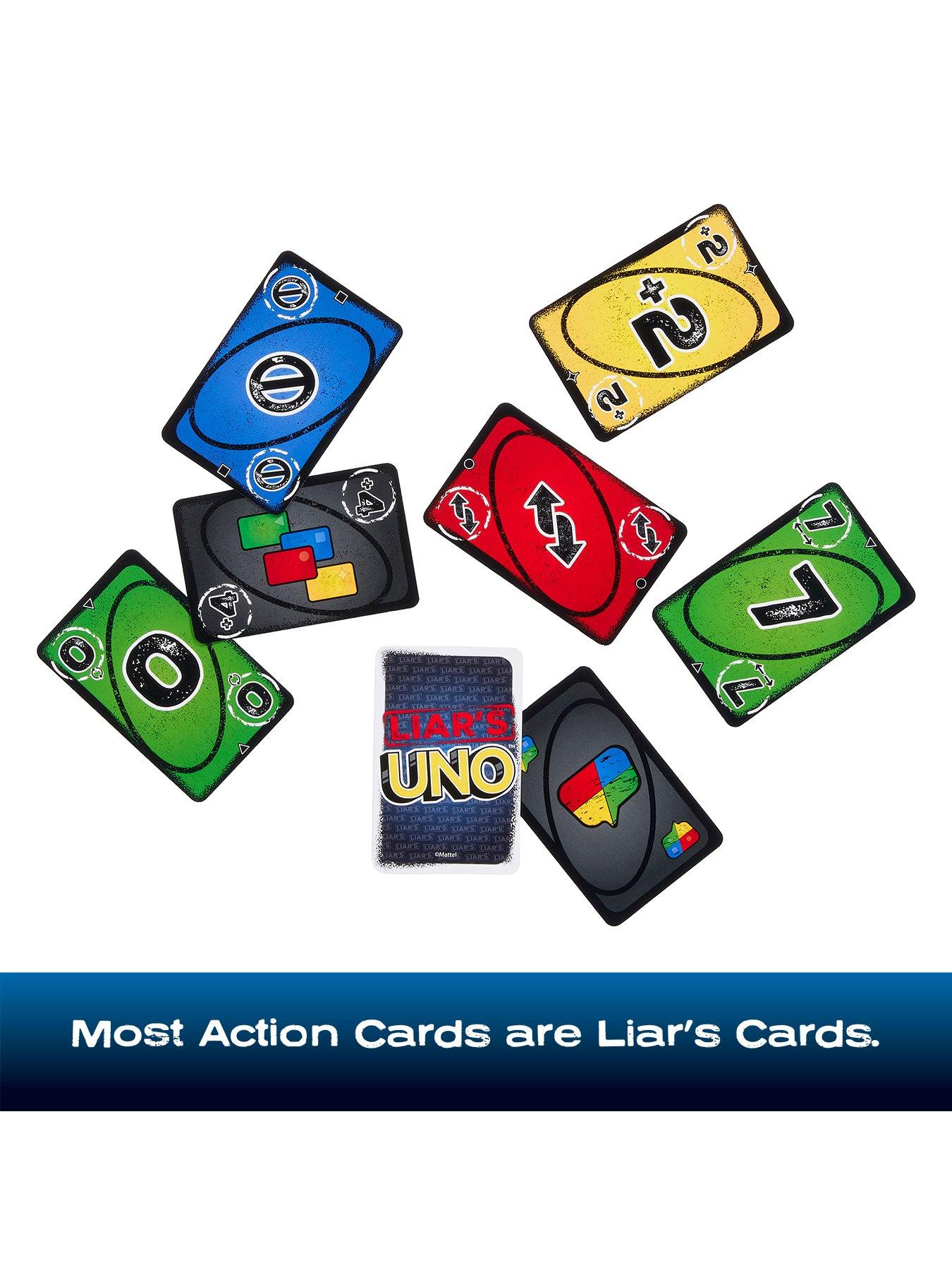 Image 4 of 5 of Liar's UNO Card Game for Adults, Kids, Families, Parties & Game Nights, Trick Play & Bluffing