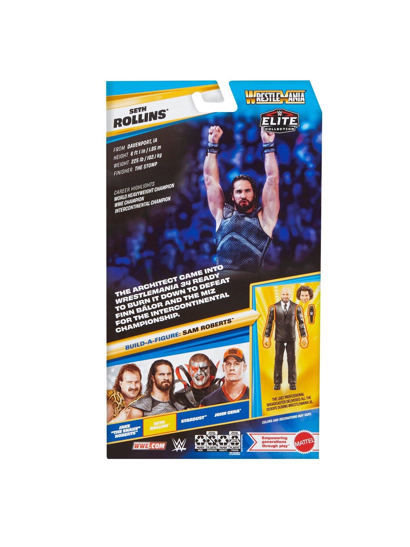 Image 6 of 6 of WWE Elite Collection Premium Live Event Seth Rollins Action Figure Set, WrestleMania Collectible