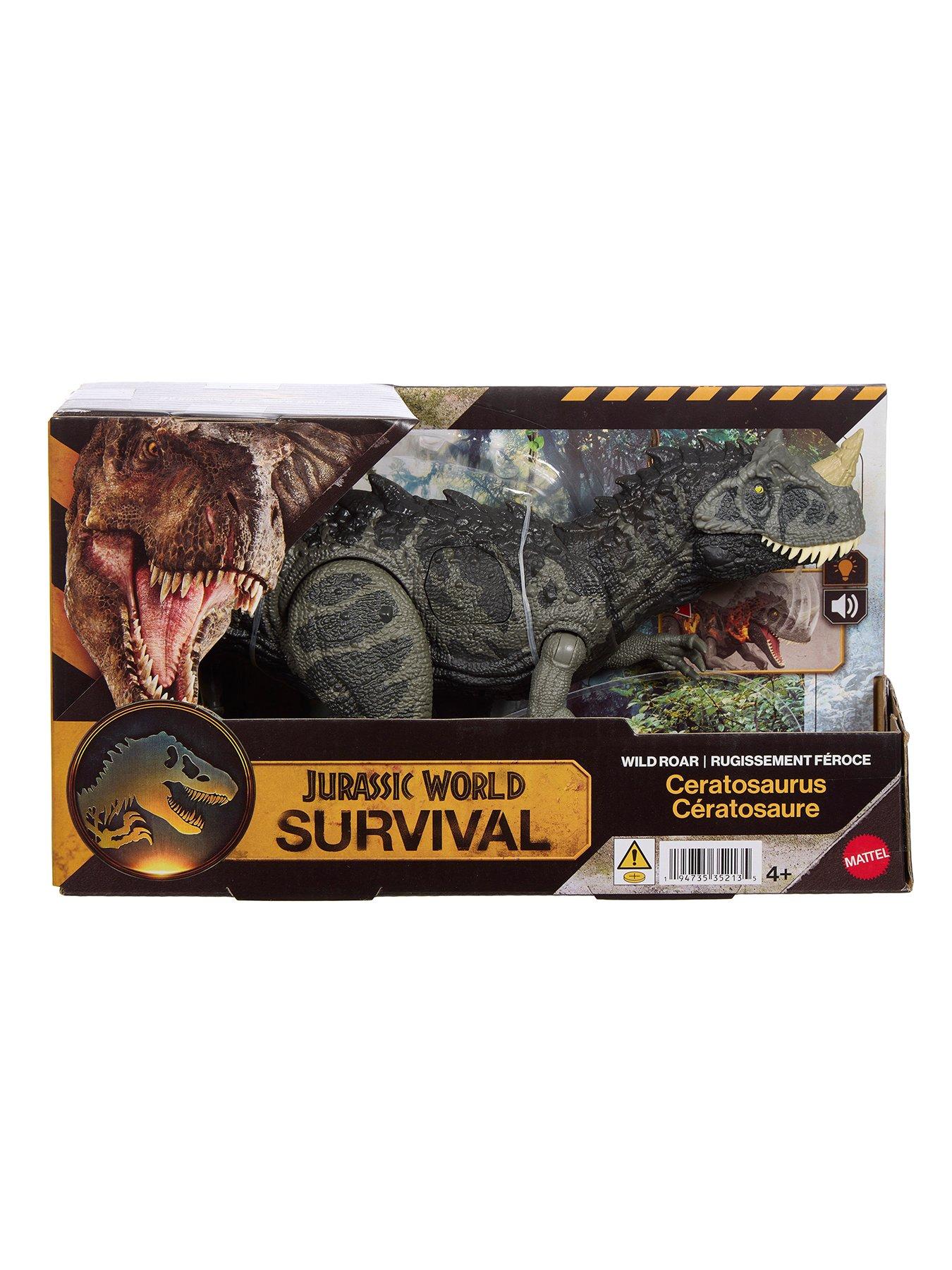 Image 6 of 6 of JURASSIC WORLD Wild Roar Ceratosaurus Dinosaur Action Figure Toy