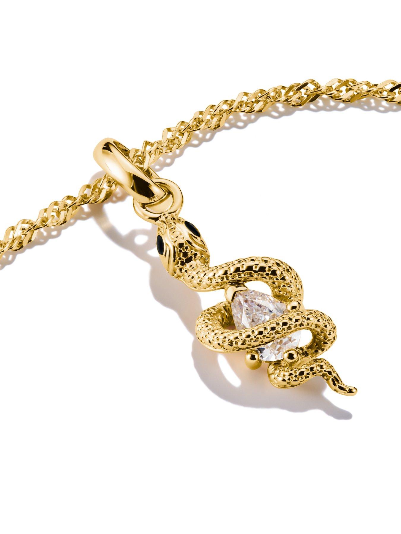 Image 2 of 4 of Thomas Sabo Charm Connect snake pendant with stone