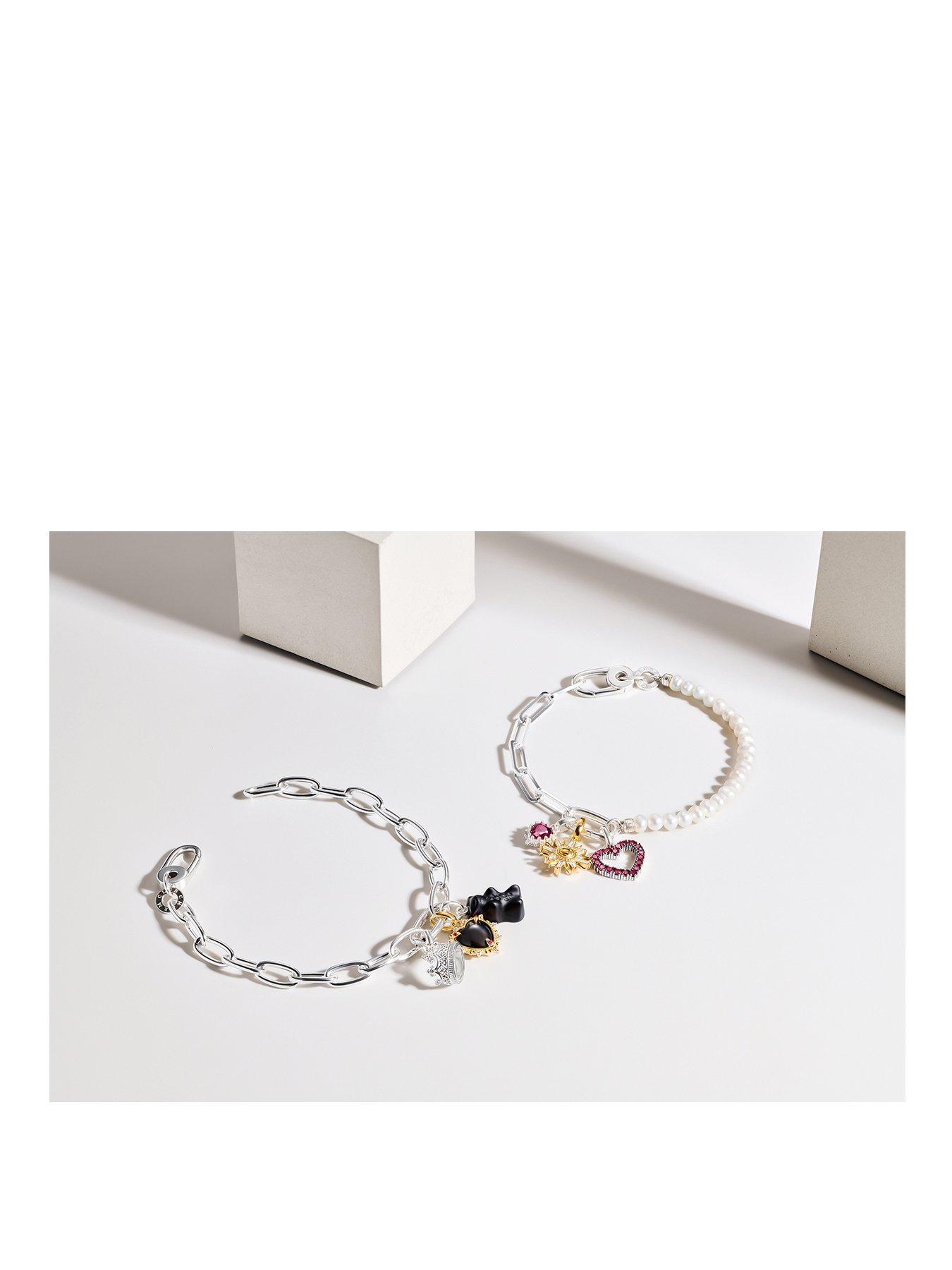 Thomas Sabo Charm Connect crown pendant with stones