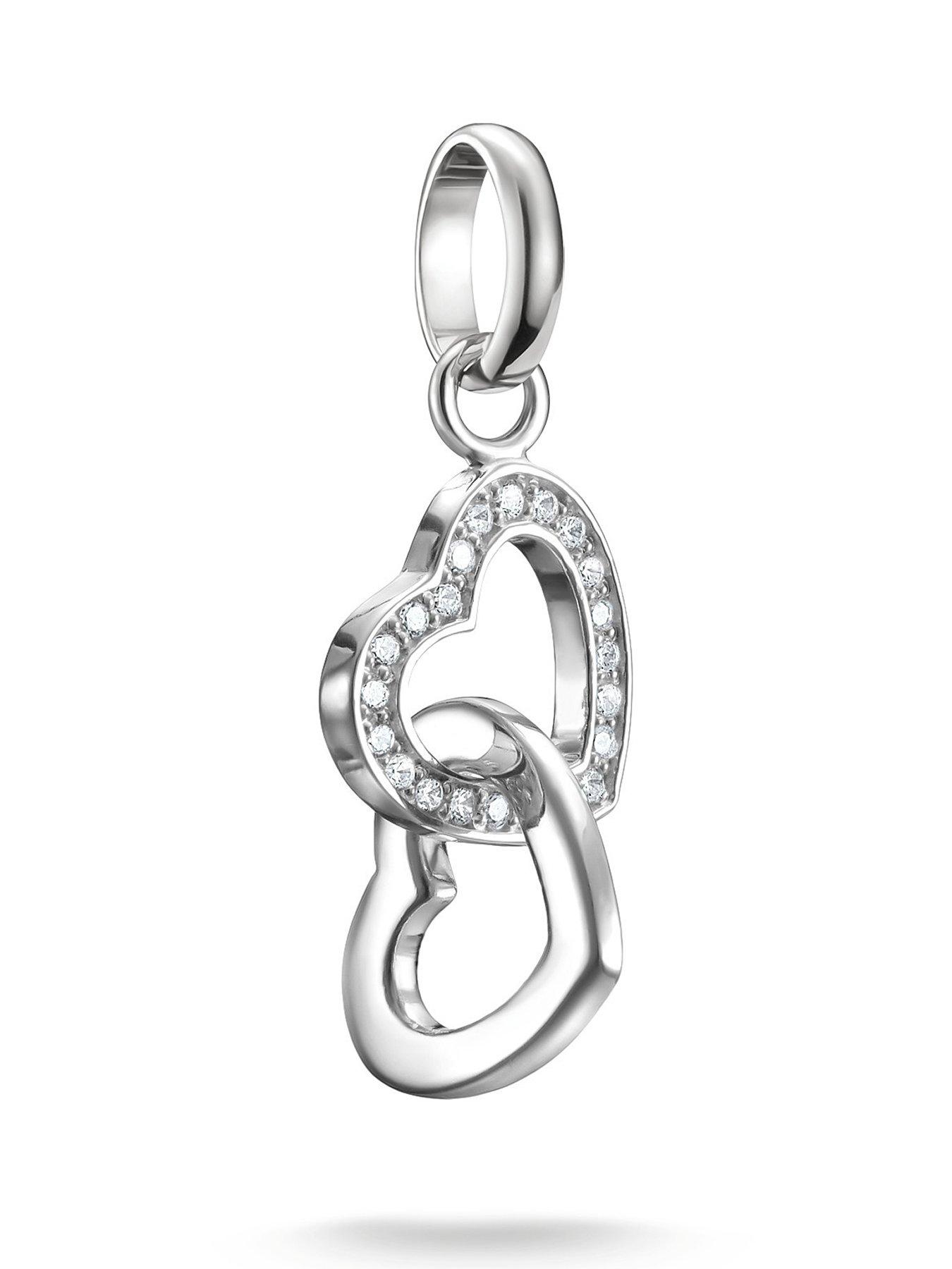 Thomas Sabo Charm Connect intertwined hearts pendant