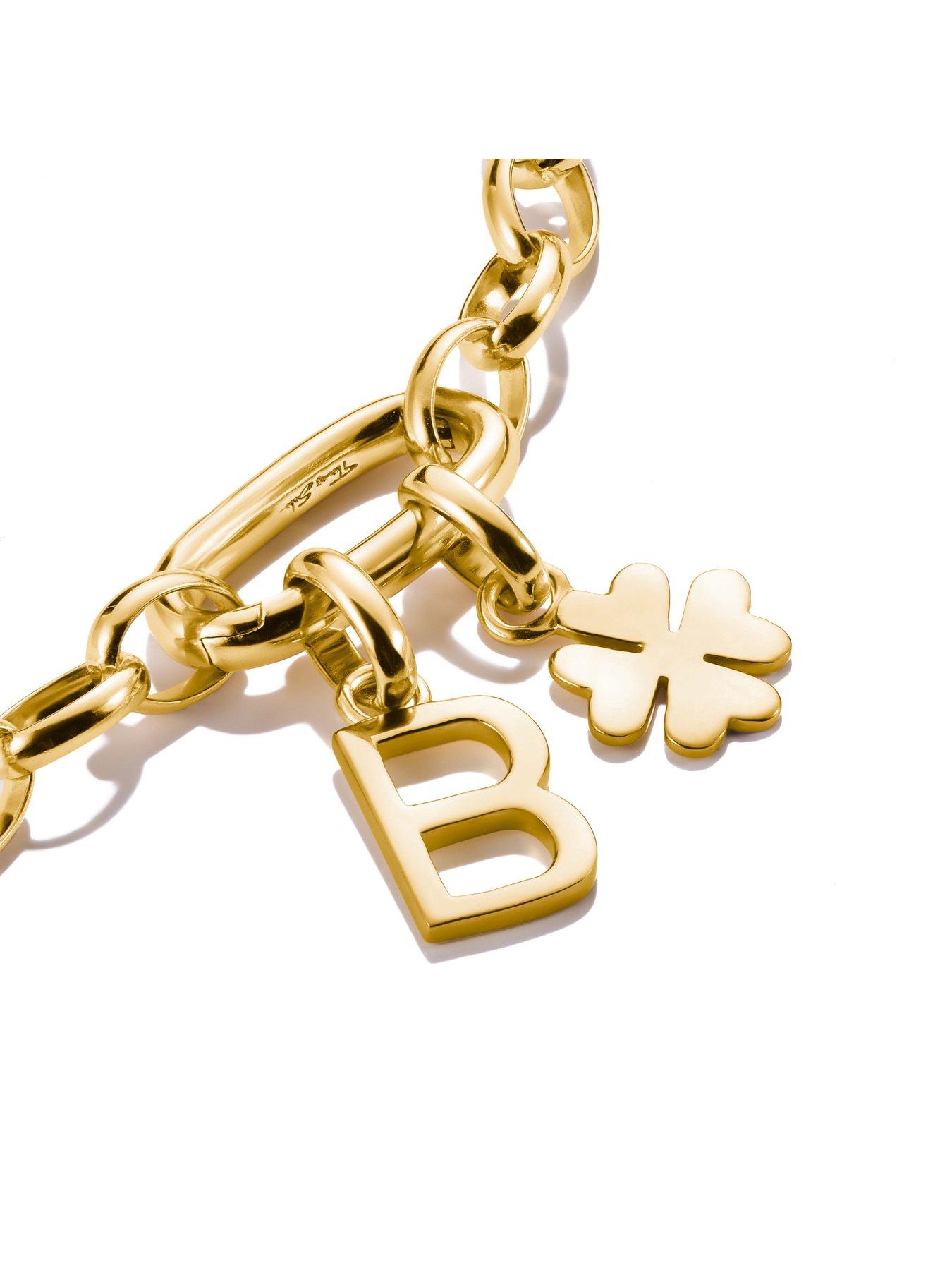 Image 3 of 7 of Thomas Sabo Charm Connect paperclip link bracelet