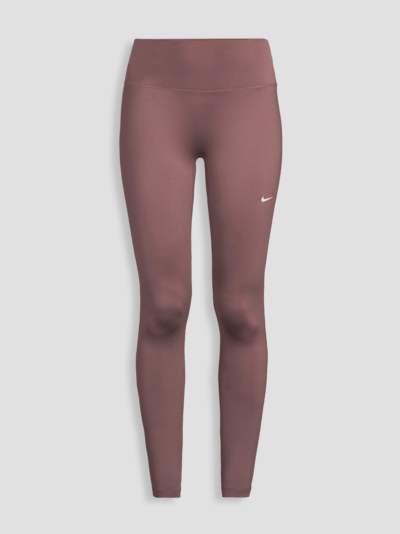 Image 7 of 7 of Nike Women's High-Waisted 7/8 Leggings - Tattoo/White