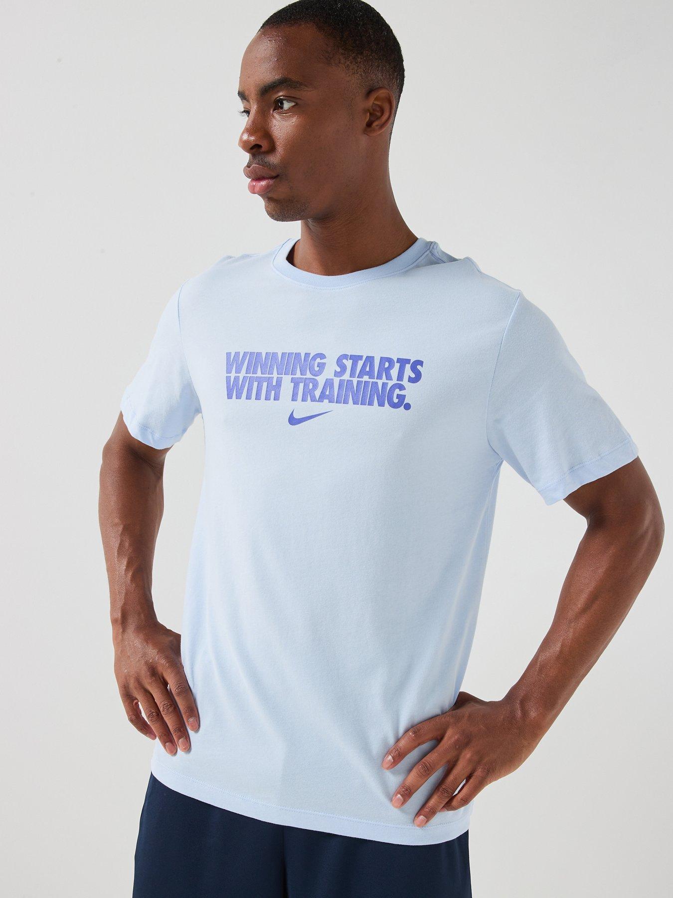 Nike Mens Training Dri-FIT Graphic T-Shirt - Blue