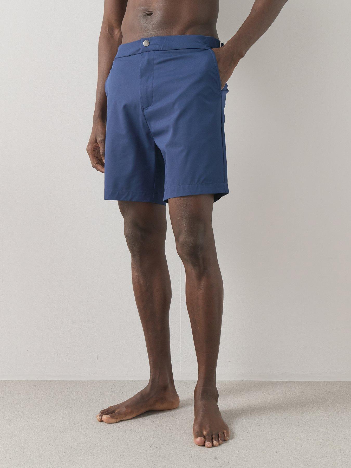 Image 4 of 6 of The Very Collection Adjustable Waist Swim Shorts - Navy