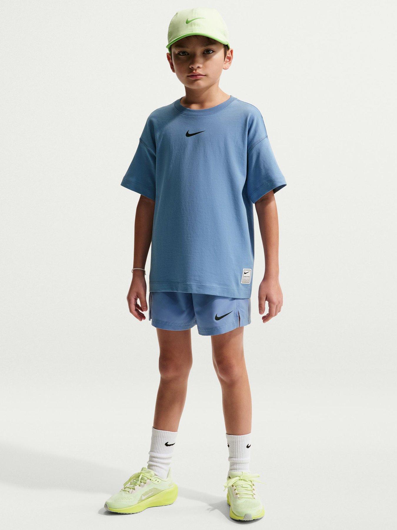 Nike Junior Boys Training Dri-FIT Short Sleeve Top - Blue