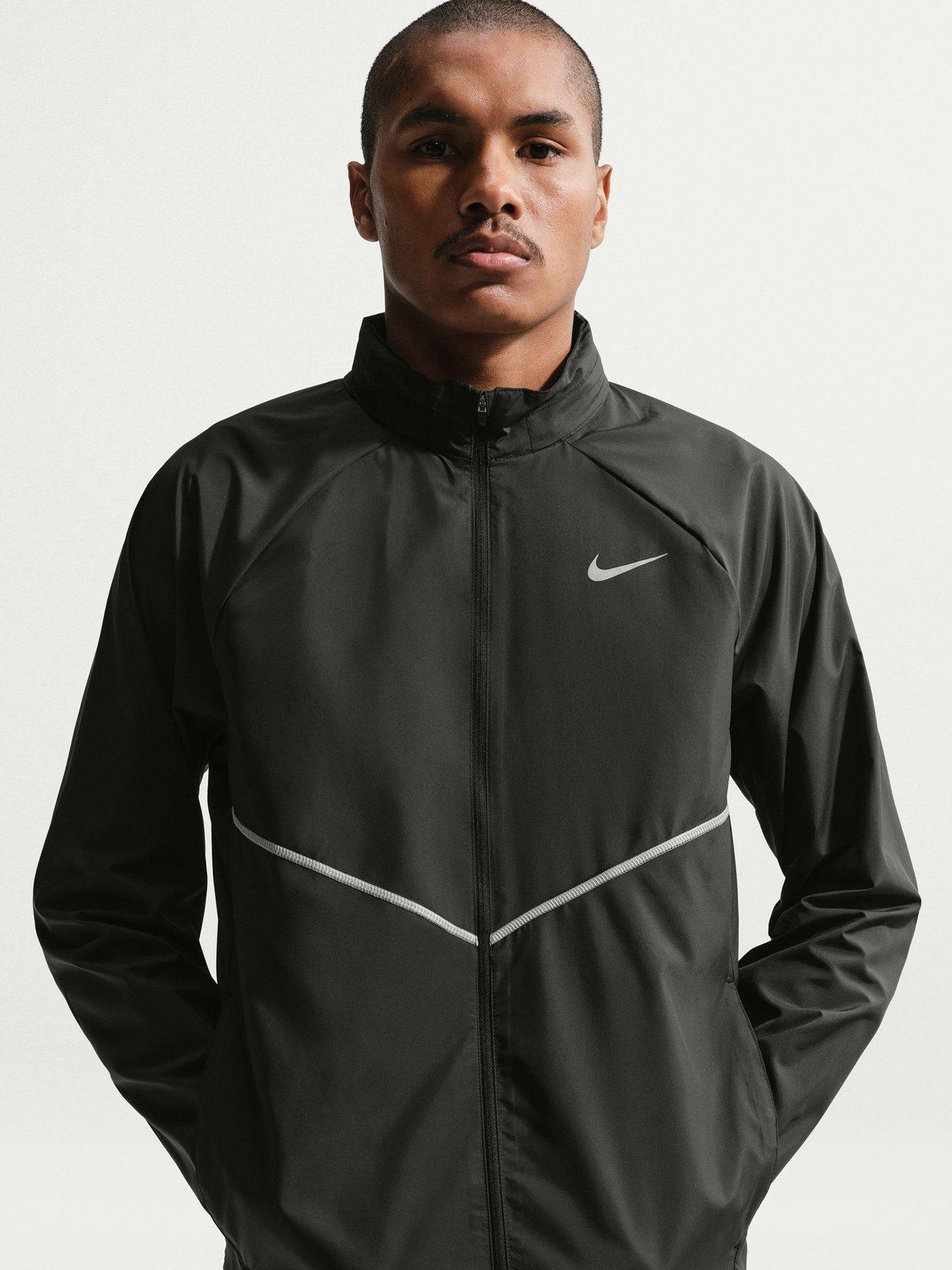 Image 1 of 7 of Nike Mens Miler UV Repel Running Jacket - Black