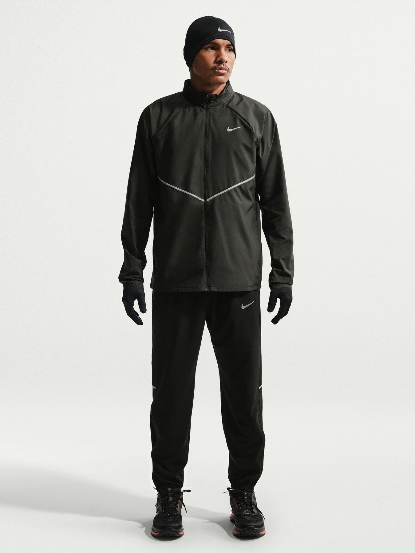 Image 3 of 7 of Nike Mens Miler UV Repel Running Jacket - Black