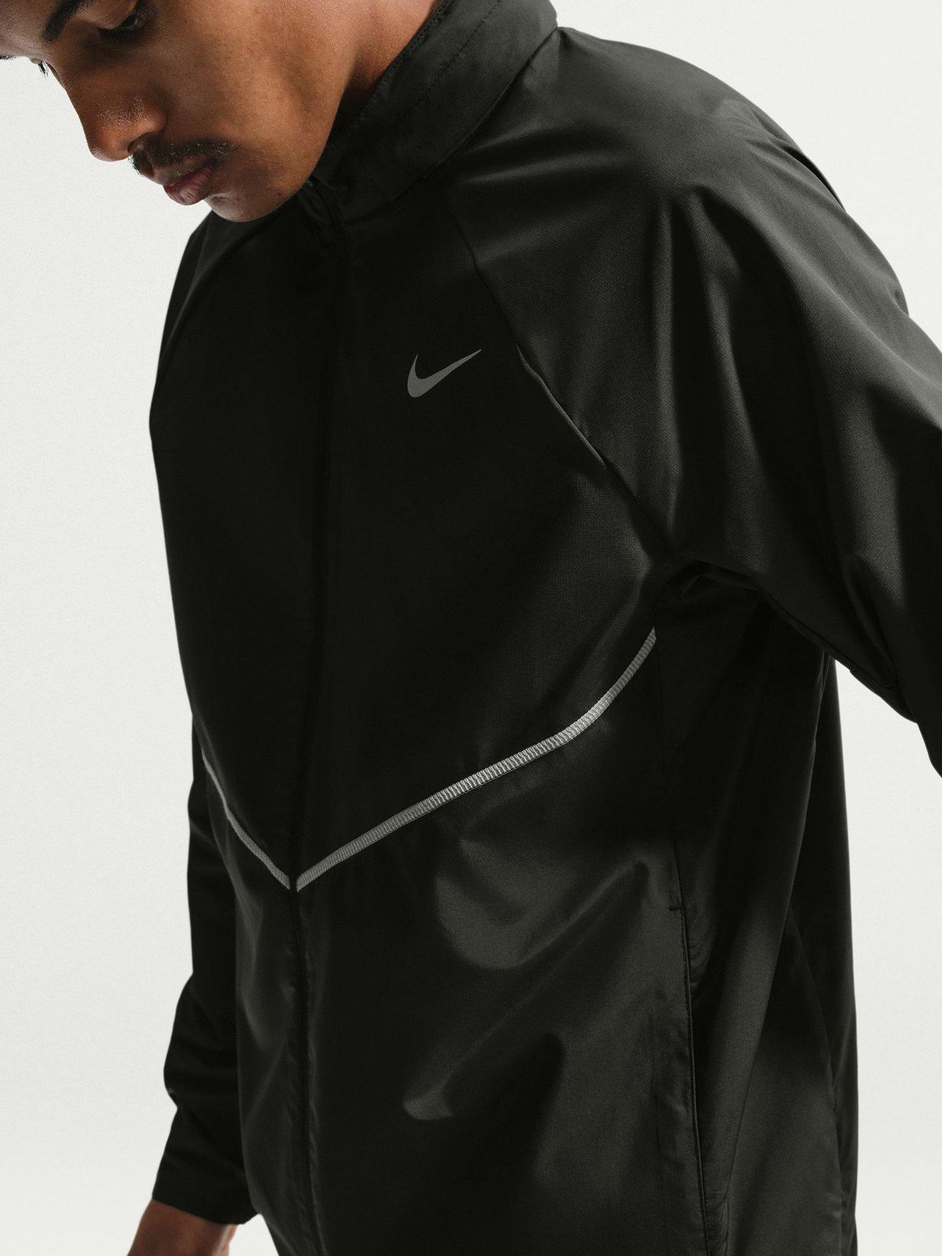 Image 4 of 7 of Nike Mens Miler UV Repel Running Jacket - Black