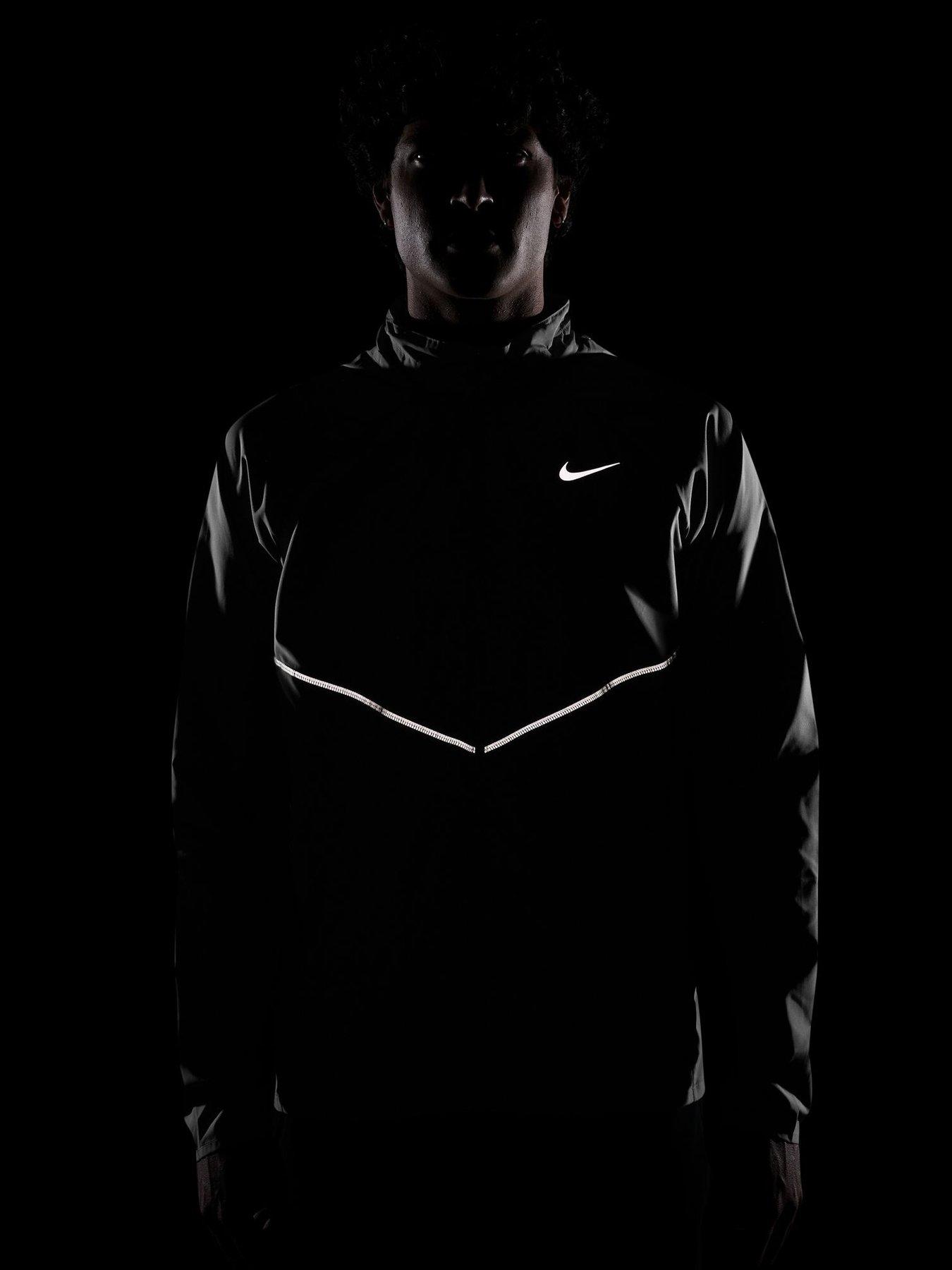 Image 7 of 7 of Nike Mens Miler UV Repel Running Jacket - Black