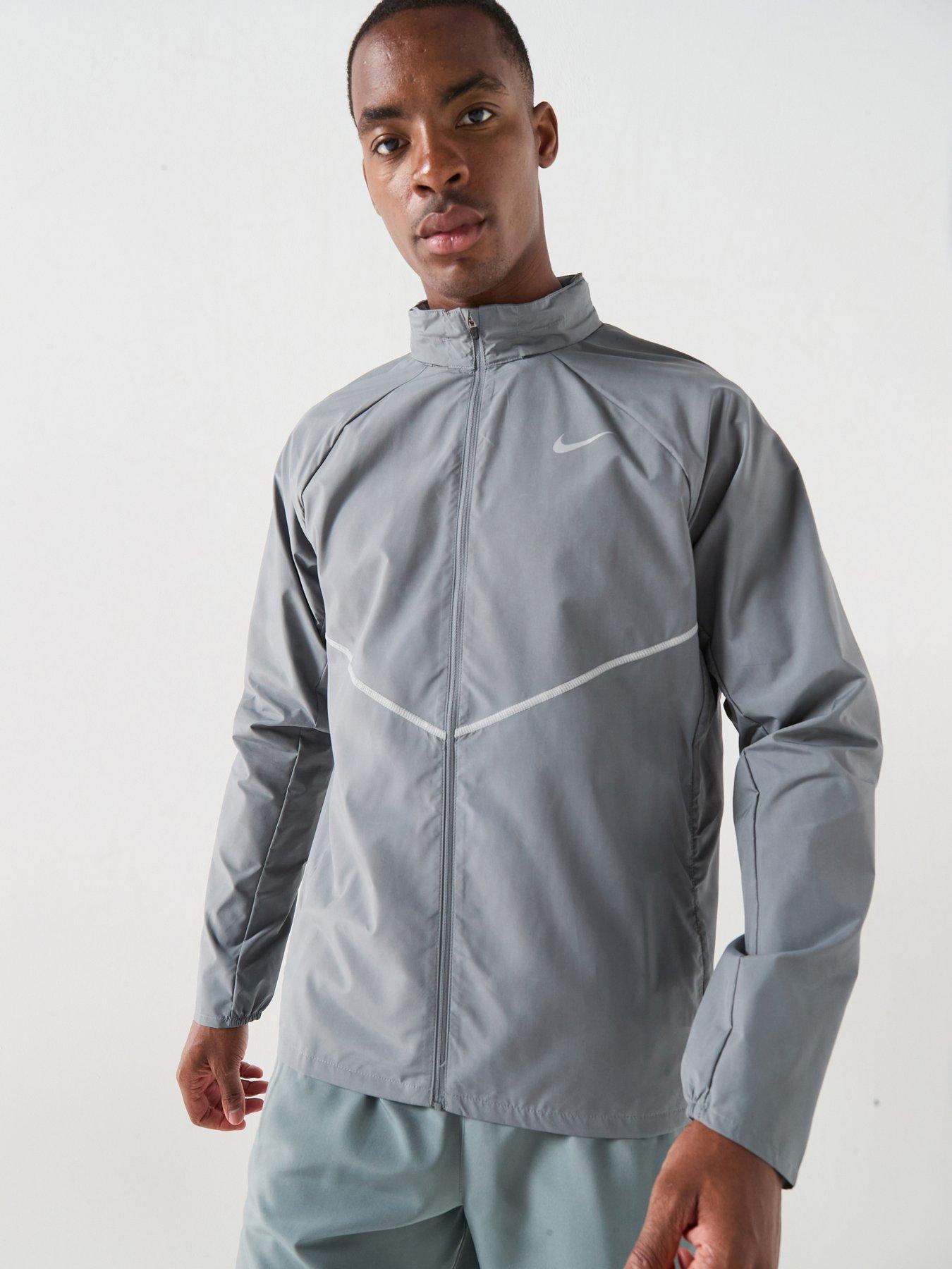 Nike Mens Running Miler UV Repel Jacket - Grey