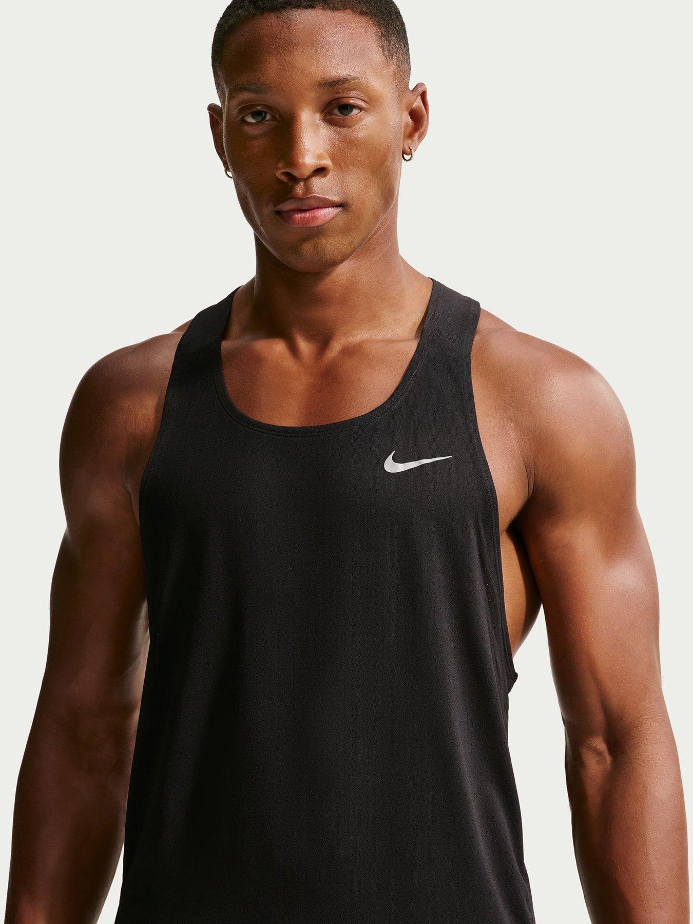 Image 1 of 4 of Nike Mens Running Fast Dri-FIT Singlet - Black