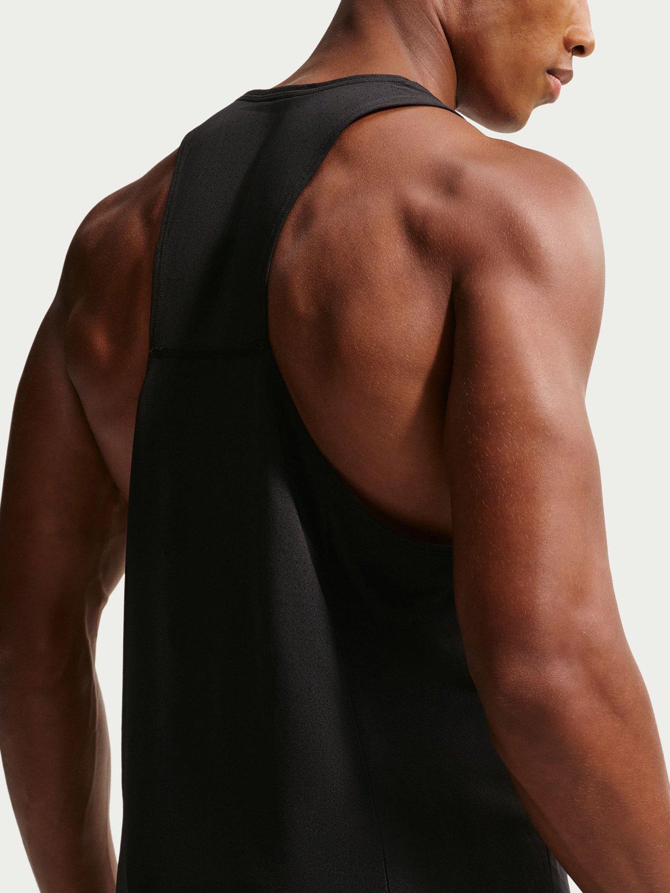 Image 2 of 4 of Nike Mens Running Fast Dri-FIT Singlet - Black