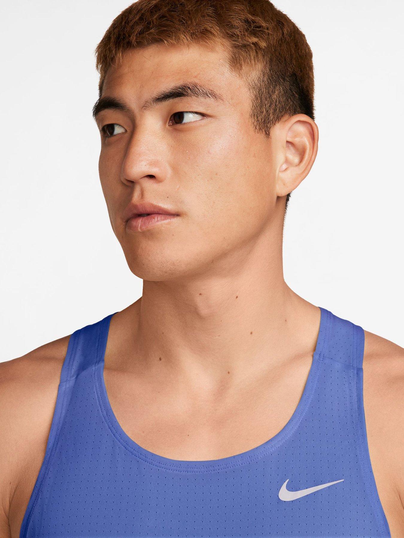 Image 3 of 3 of Nike Mens Running Fast Dri-FIT Singlet - Blue