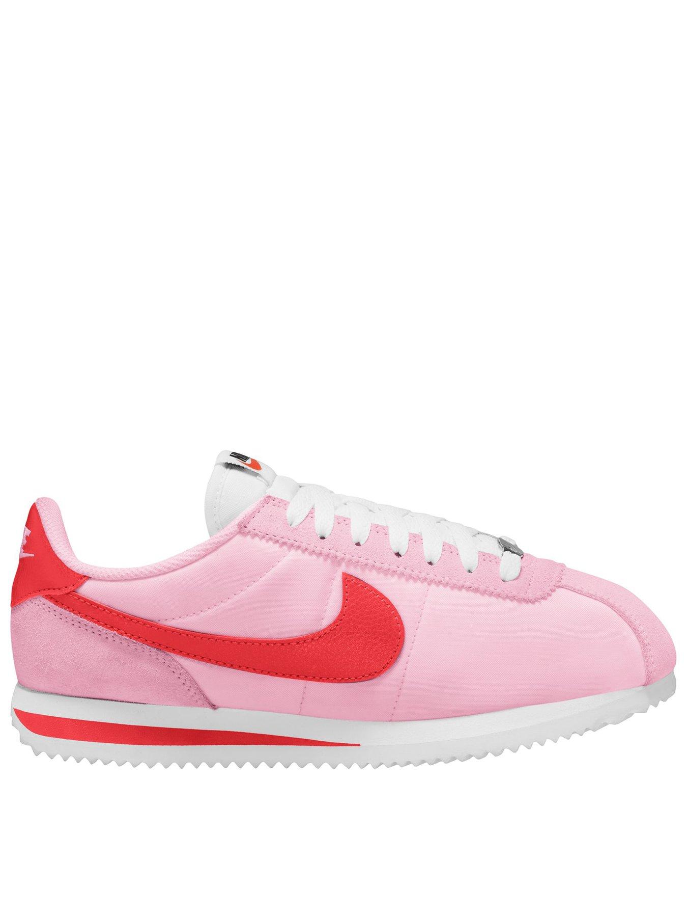 Nike Womens Cortez Textile Trainers - Pink