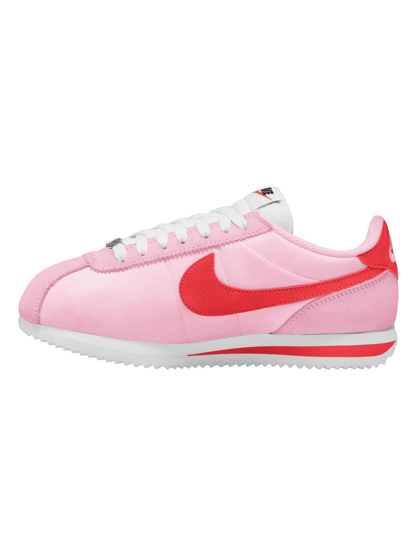  image of nike-womens-cortez-textile-trainers-pink