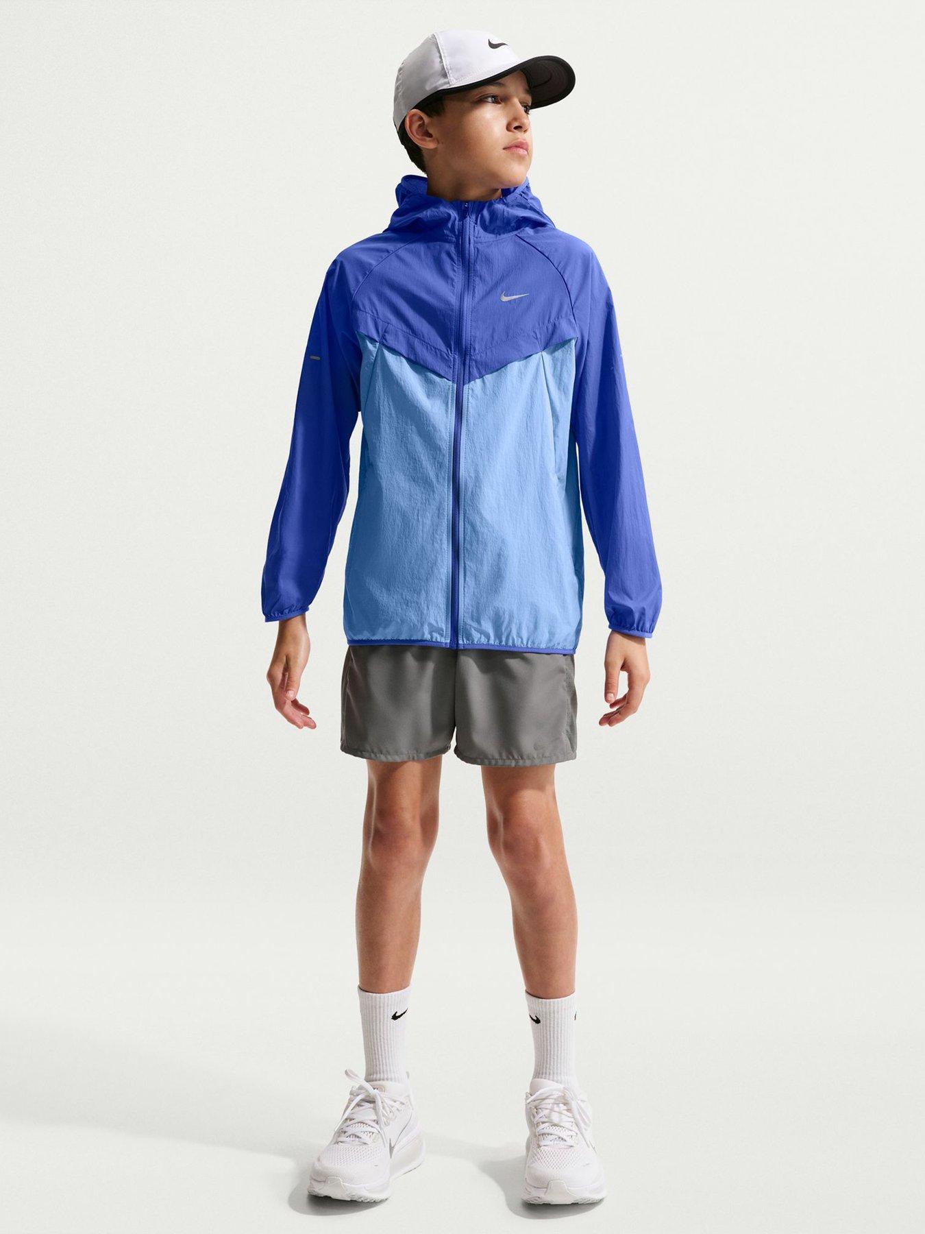  image of nike-junior-boys-kids-repel-uv-training-jacket-blue