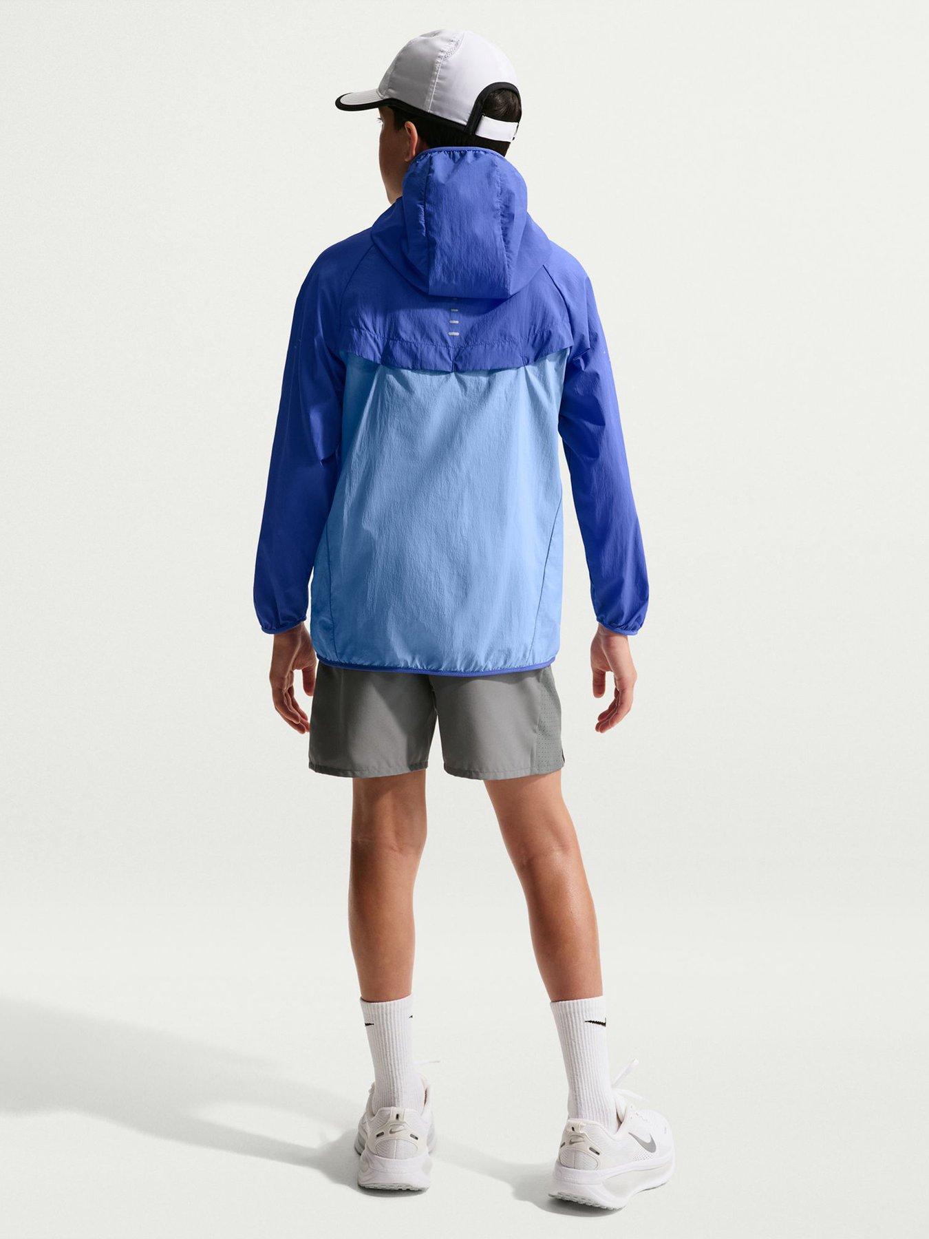  image of nike-junior-boys-kids-repel-uv-training-jacket-blue