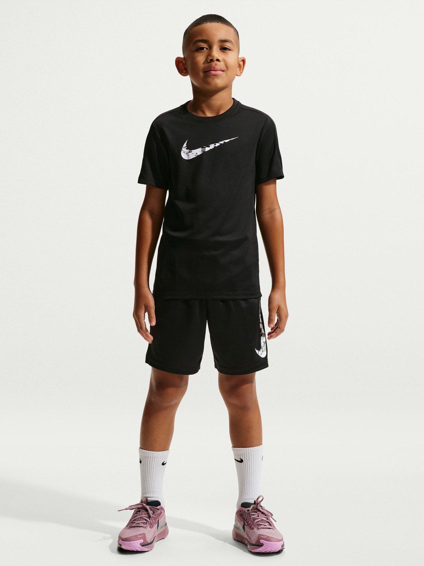 Nike Junior Boys Training Dri-FIT Short Sleeve Top - Black