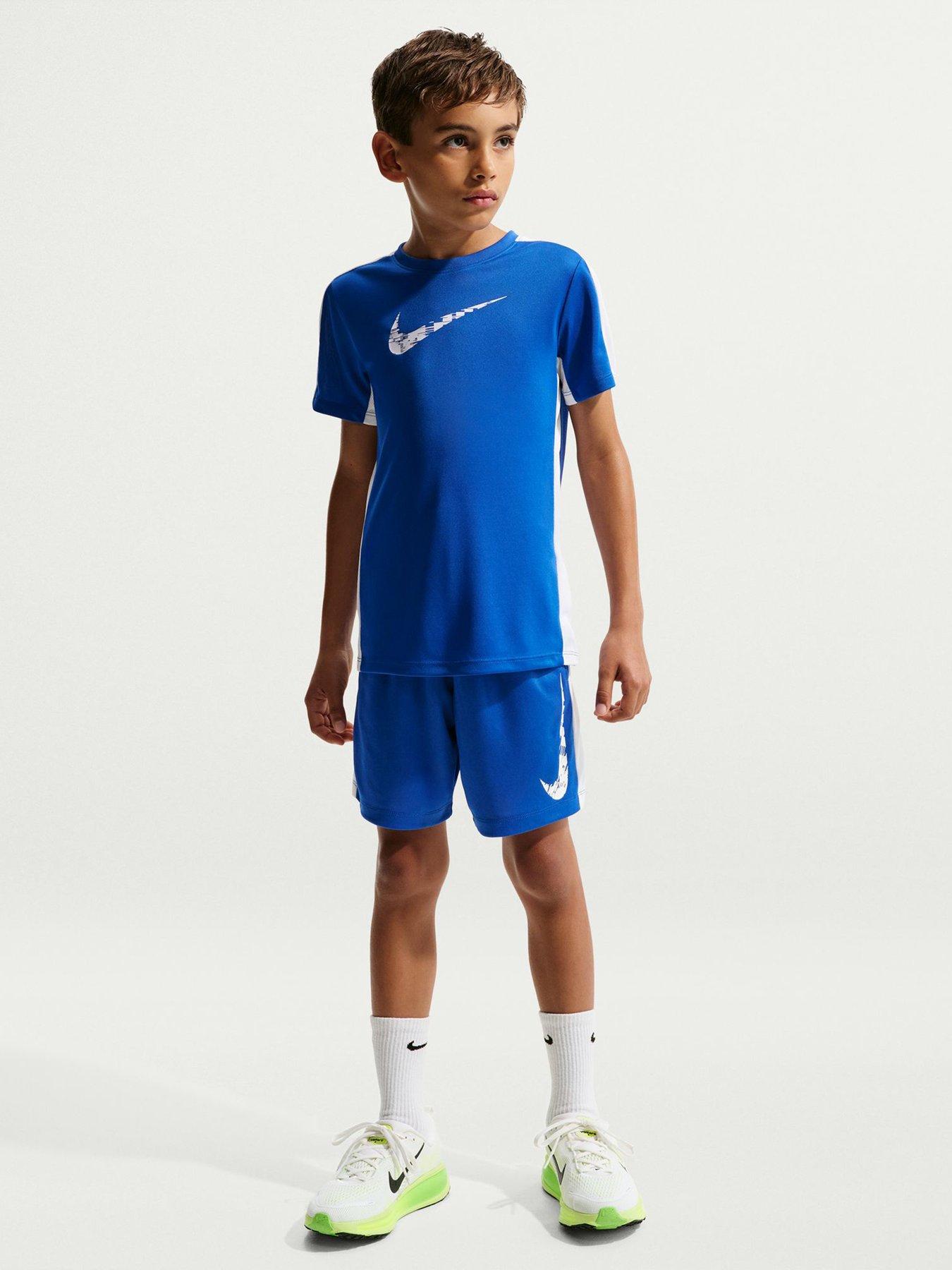 Nike Junior Boys Training Dri-FIT Short Sleeve Top - Blue